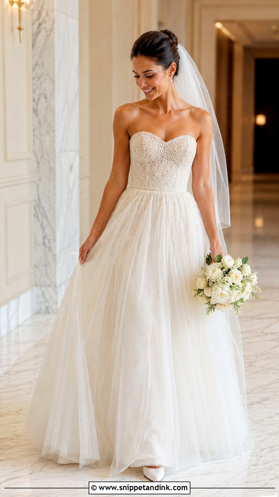 Pearl Wedding Dress - Snippet and Ink - 30 Vintage Inspired Wedding Dresses