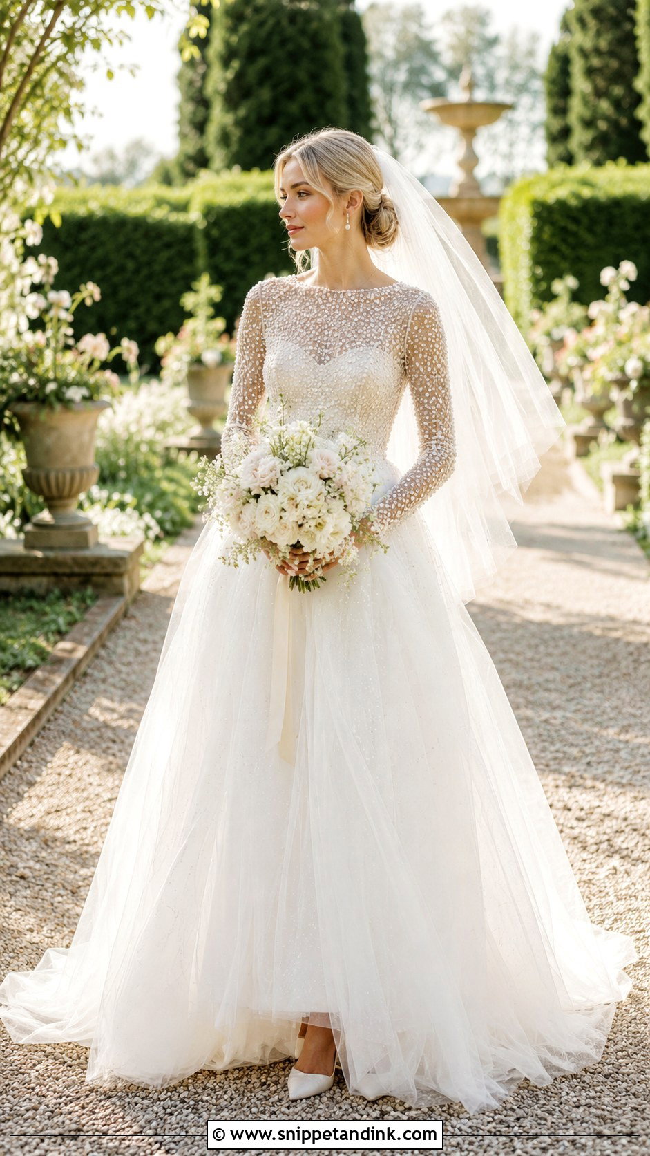 Pearl Wedding Dress - Snippet and Ink - 25 Fairycore Wedding Dress Ideas