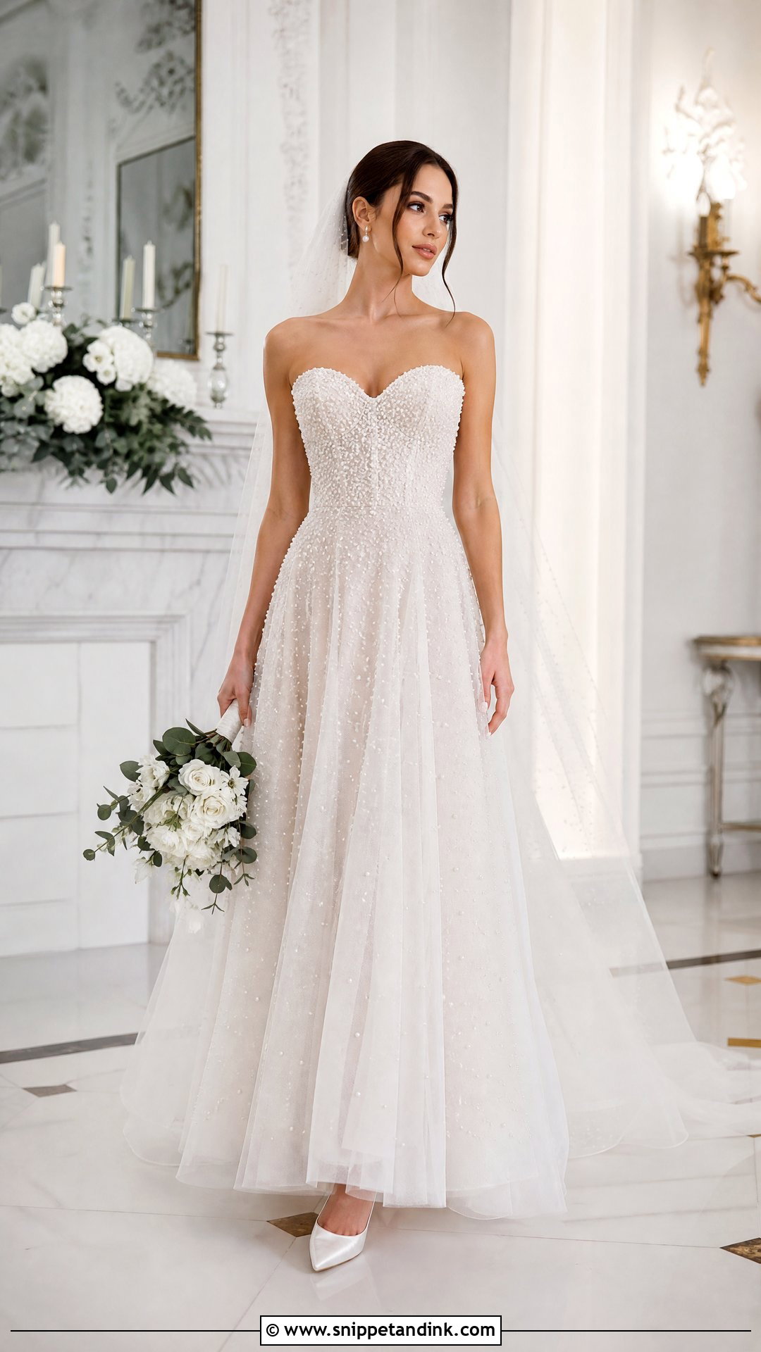 Pearl Wedding Dress - Snippet and Ink - 25 Romantic Classy Elegant Wedding Dress Ideas