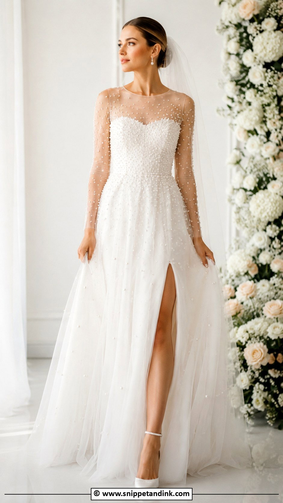 Pearl Wedding Dress - Snippet and Ink - 25 Whimsical Wedding Dresses