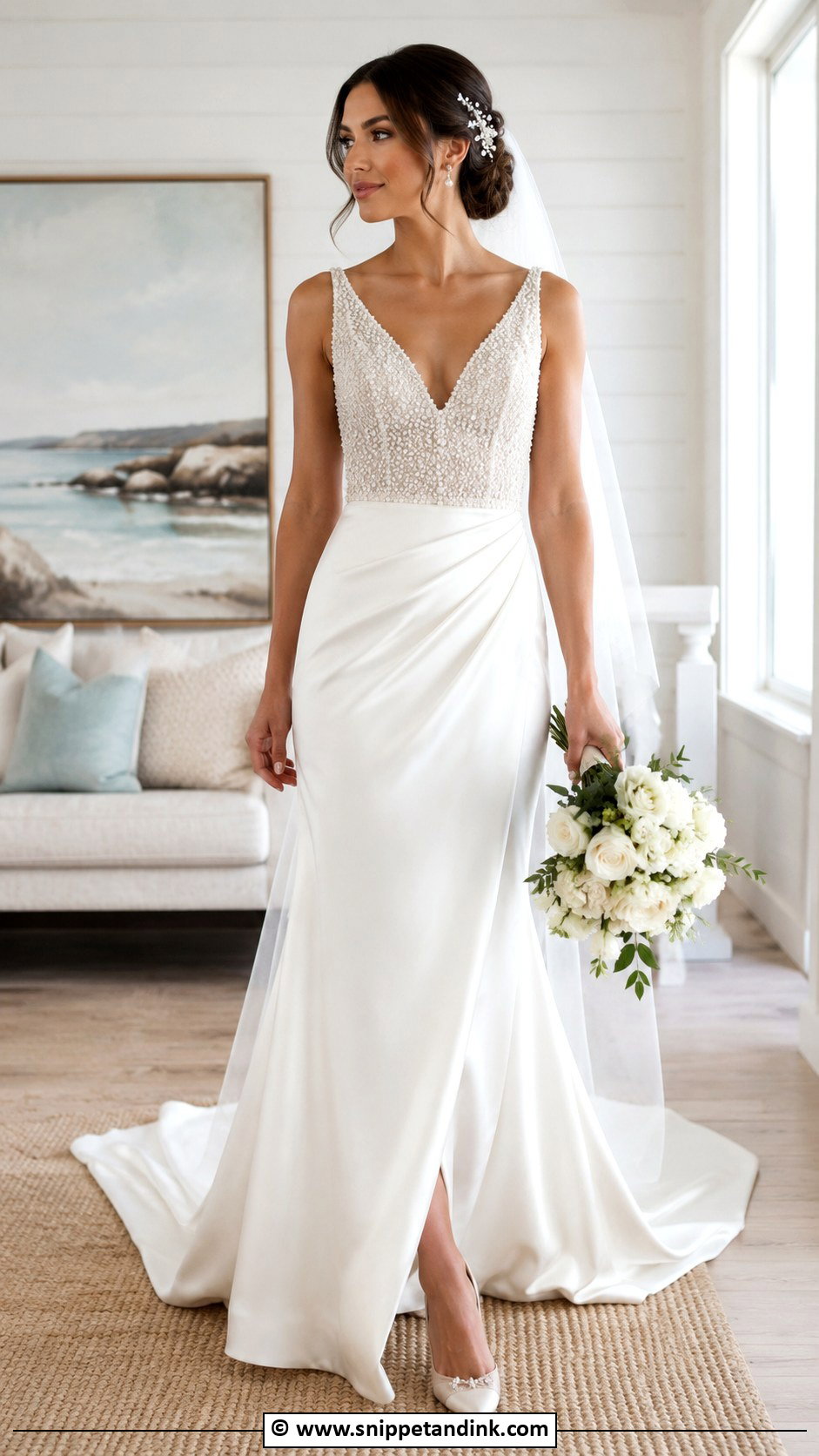 Pearl Wedding Dress - Snippet and Ink - 30 2 Piece Wedding Dress Ideas