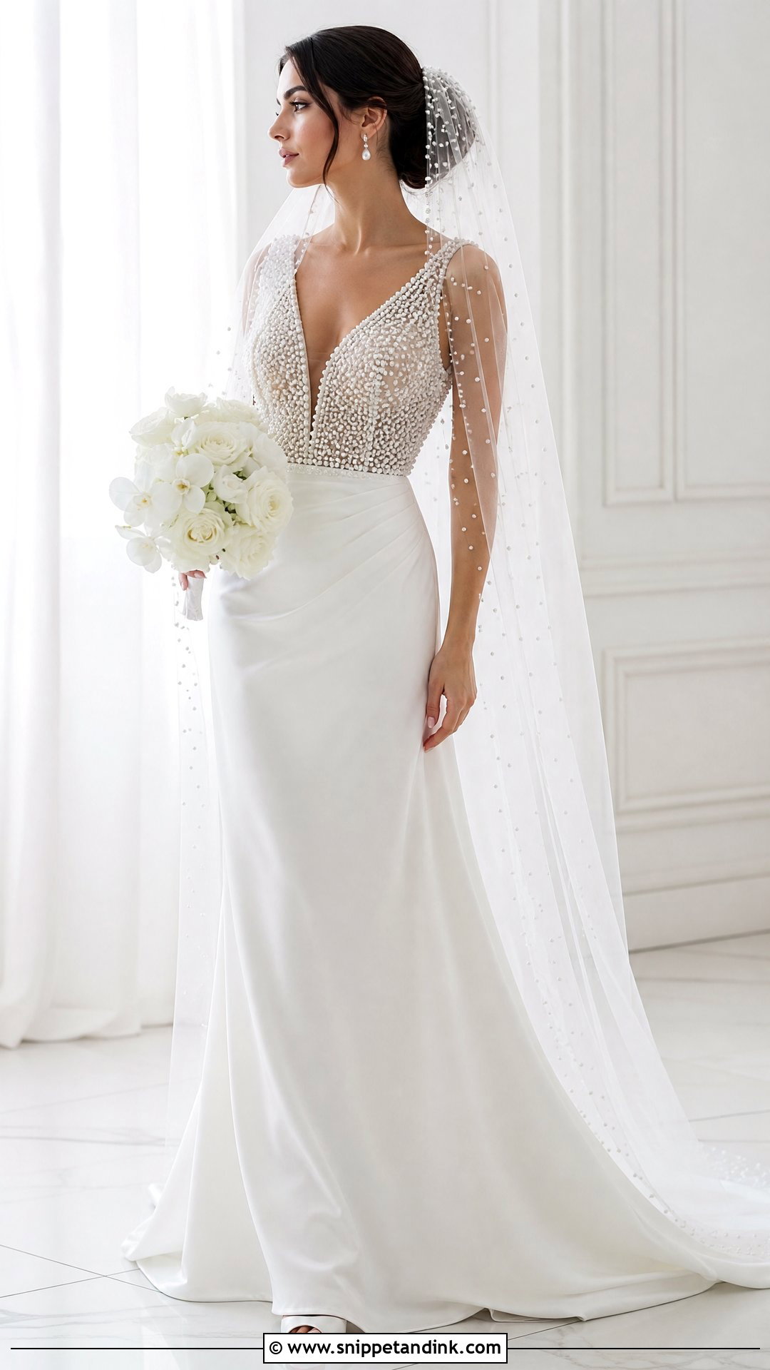 Pearl Wedding Dress Art - Snippet and Ink - 25 Wedding Dress Art Ideas