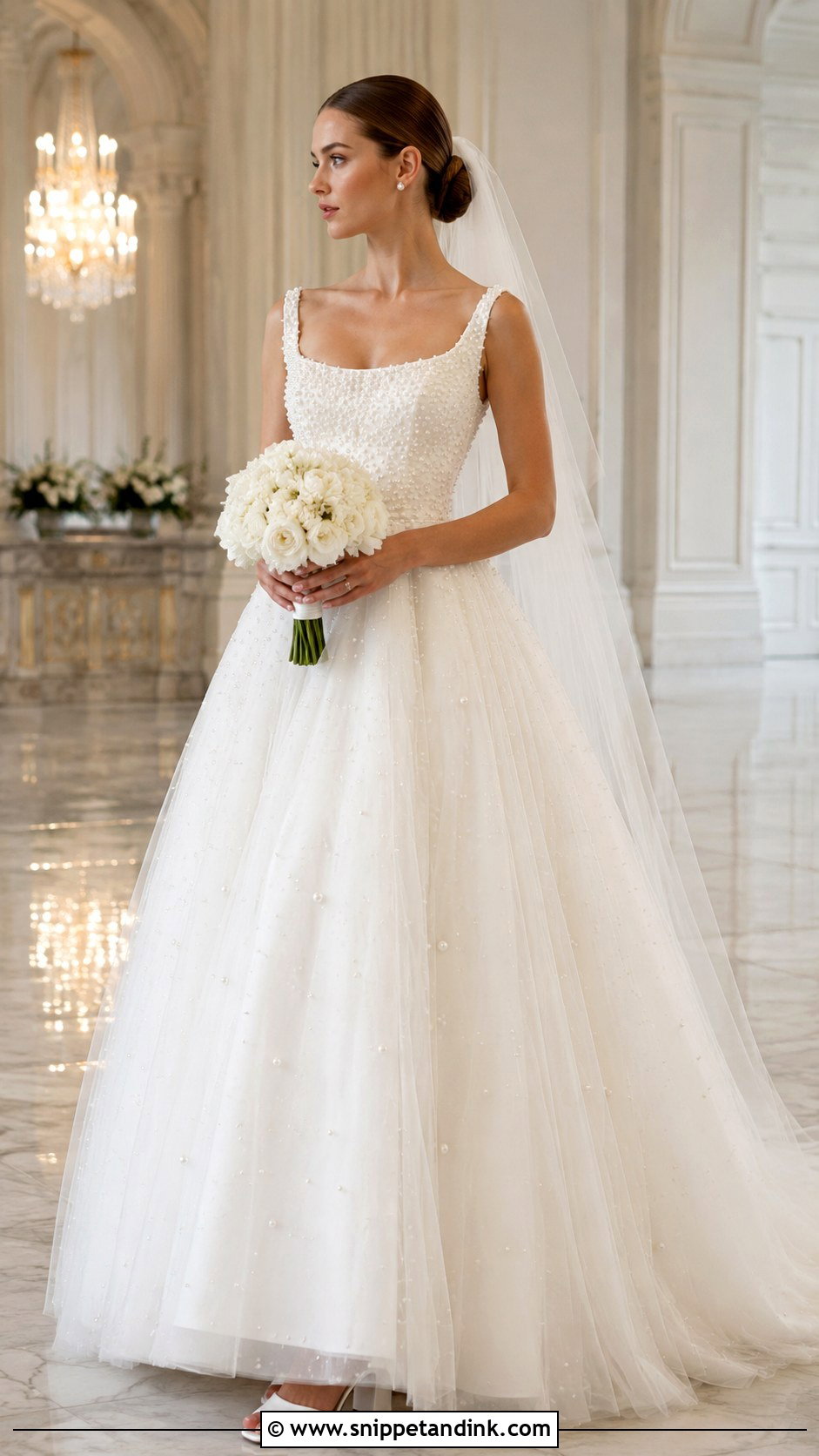 Pearl Wedding Dress Ballgown - Snippet and Ink - 20 Elegant Wedding Dress Ballgown Ideas