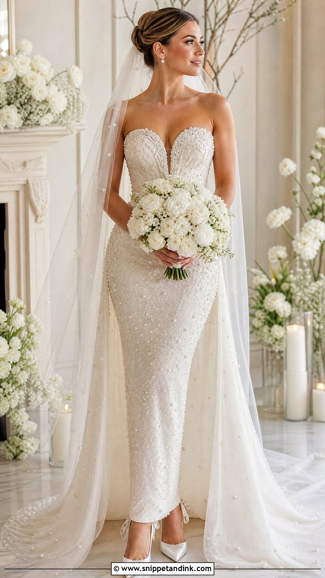 Pearl Wedding Dress Outfit - Snippet and Ink - 25 Wedding Dress Outfit Ideas