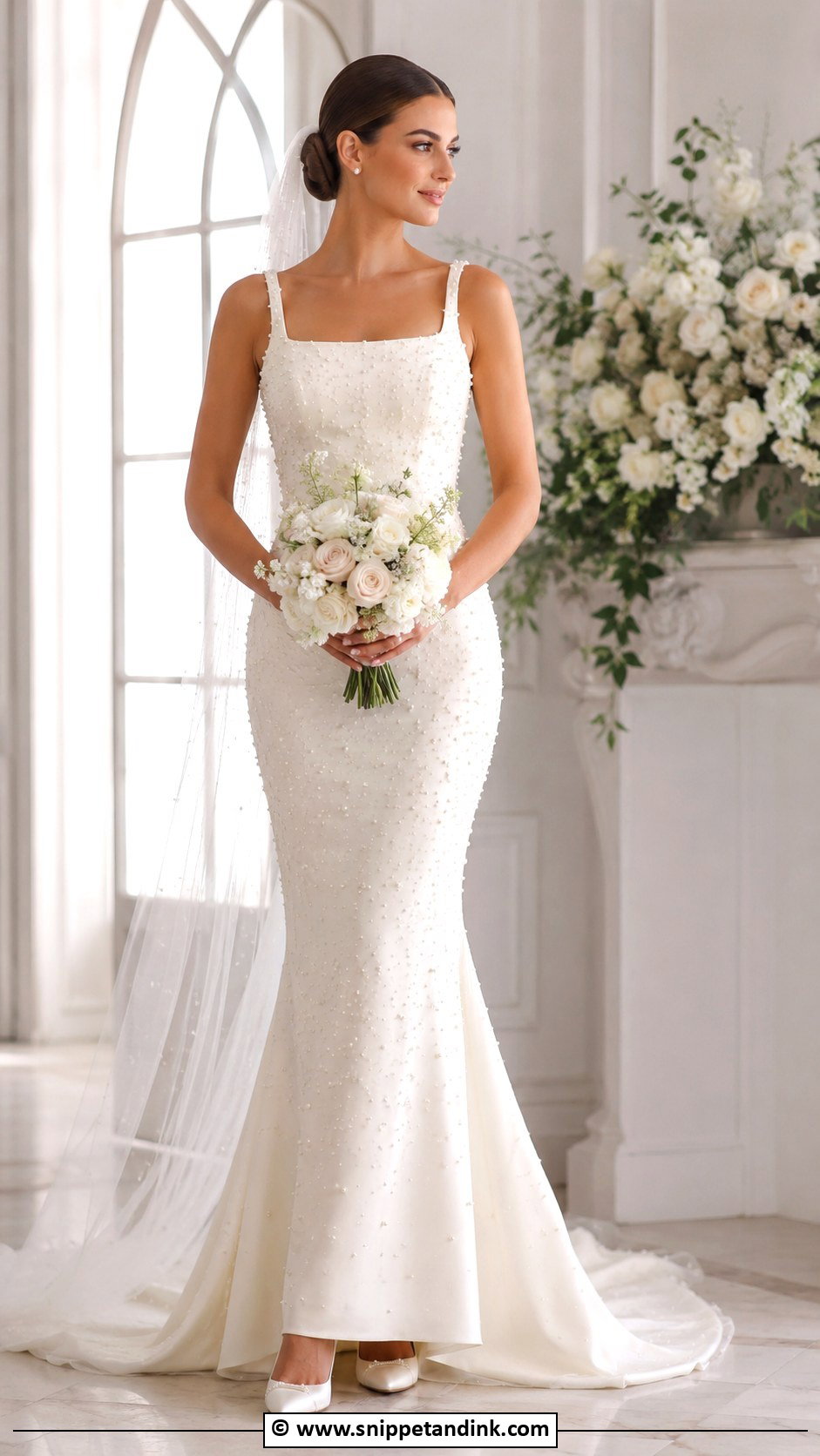 Pearl Wedding Dress - Snippet and Ink - 25 Bride 2025 Ideas
