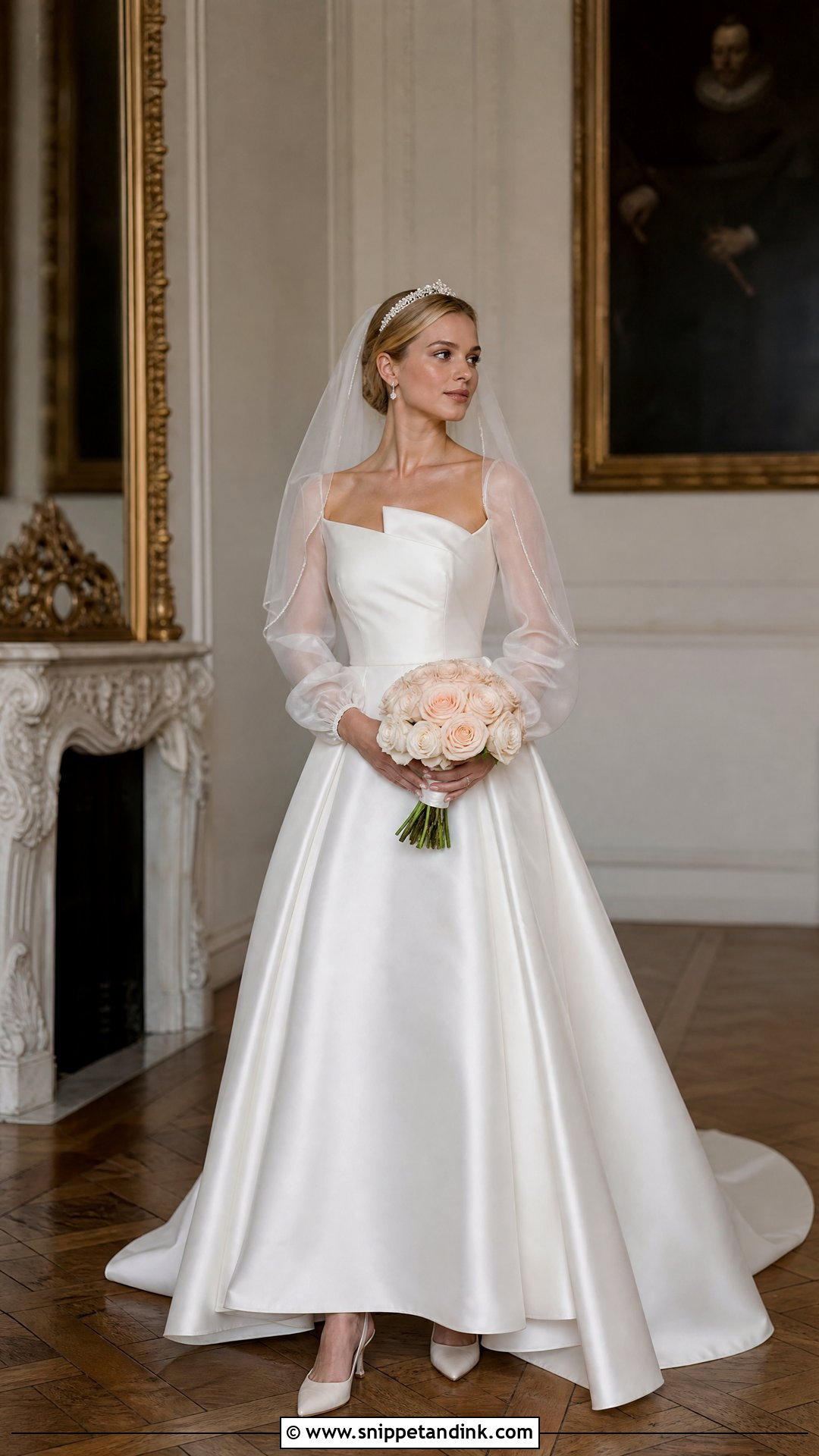Peau De Soie Taffeta Wedding Dress - Snippet and Ink - 20 Princess Beatrice Wedding Dress Ideas