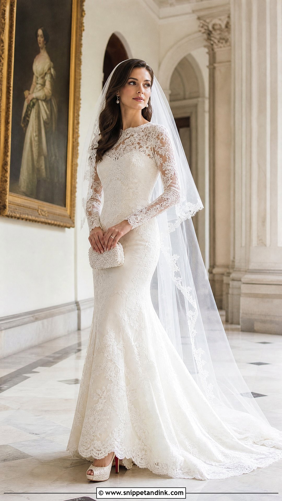 Peep Toe Louboutins With A Vintage Lace Dress - Snippet and Ink - 20 Wedding Louboutins Ideas