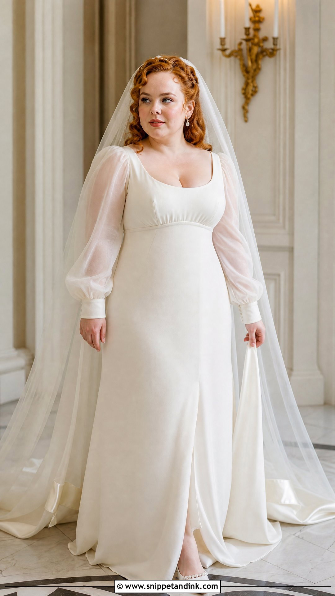 Penelope Featherington Ivory Empire Waist Wedding Dress - Snippet and Ink - 20 Penelope Featherington Wedding Dress Ideas