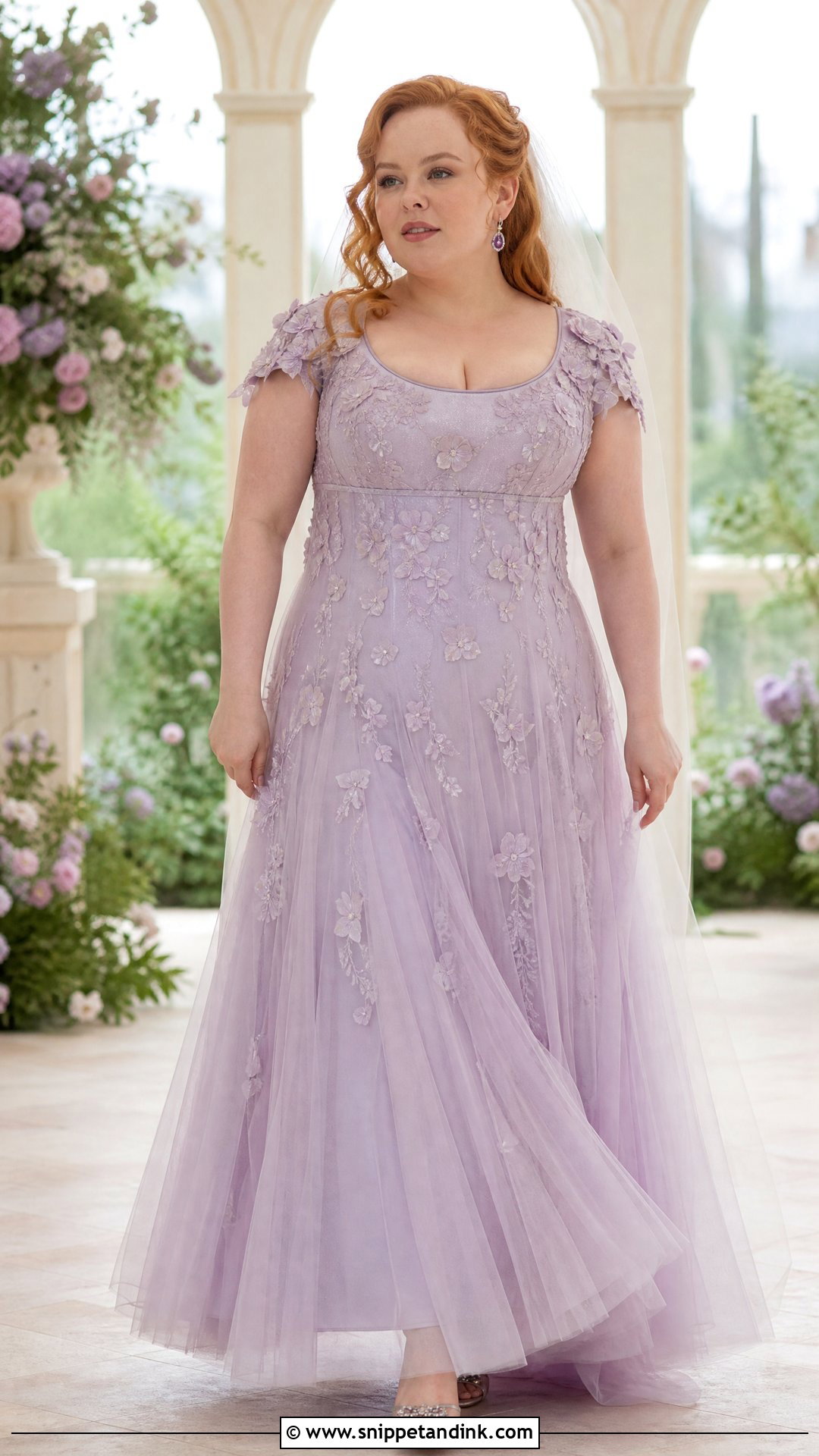 Penelope Featherington Lavender Tulle Wedding Dress - Snippet and Ink - 20 Penelope Featherington Wedding Dress Ideas