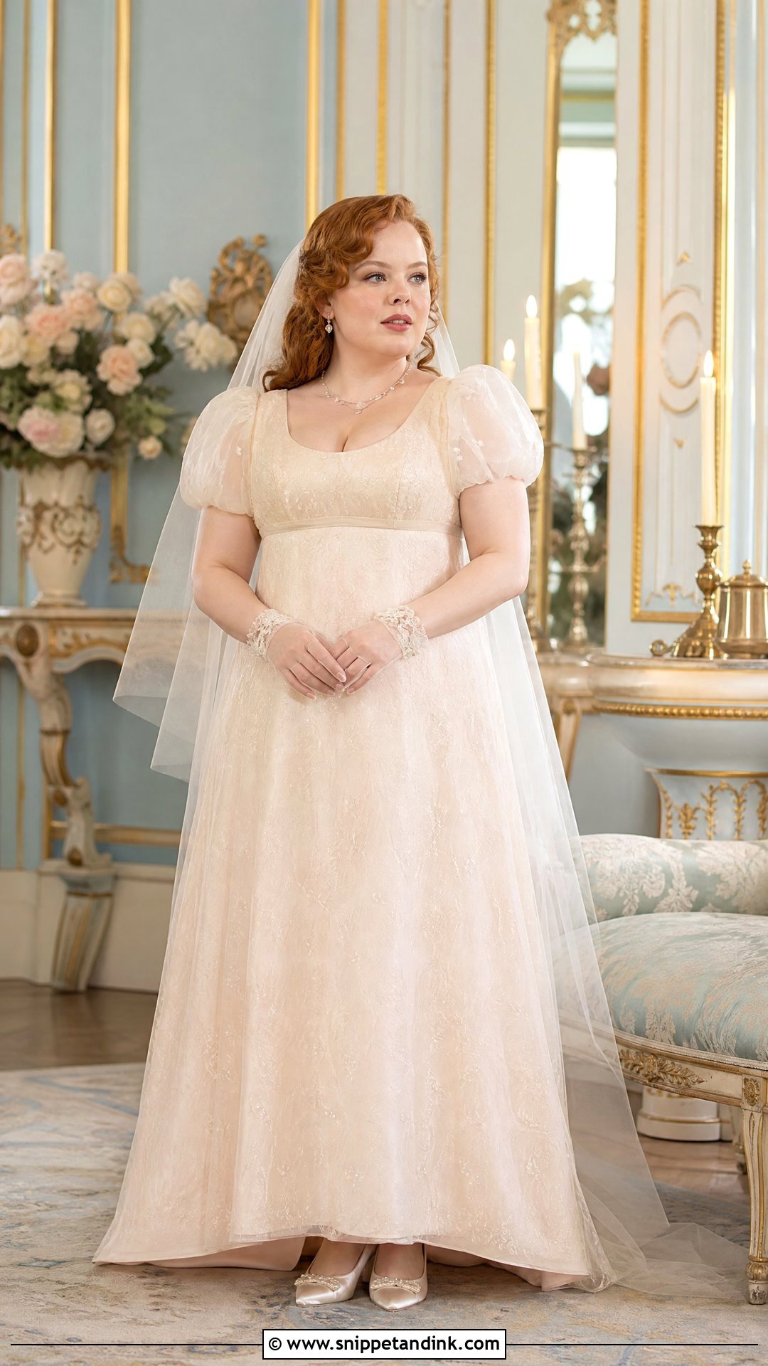 Penelope Featherington Puff Sleeve Wedding Dress - Snippet and Ink - 20 Penelope Featherington Wedding Dress Ideas