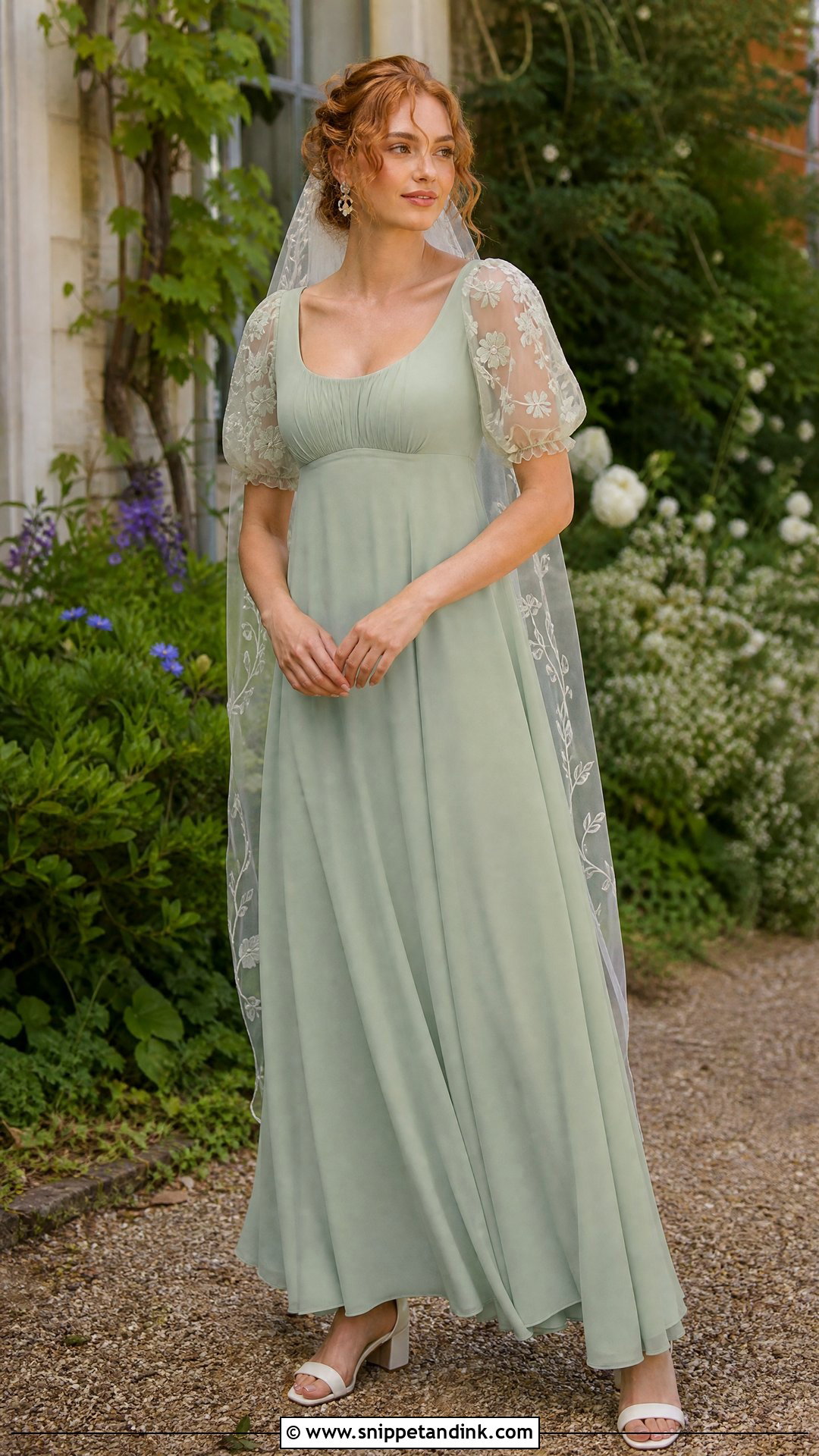 Penelope Featherington Sage Green Wedding Dress - Snippet and Ink - 20 Penelope Featherington Wedding Dress Ideas