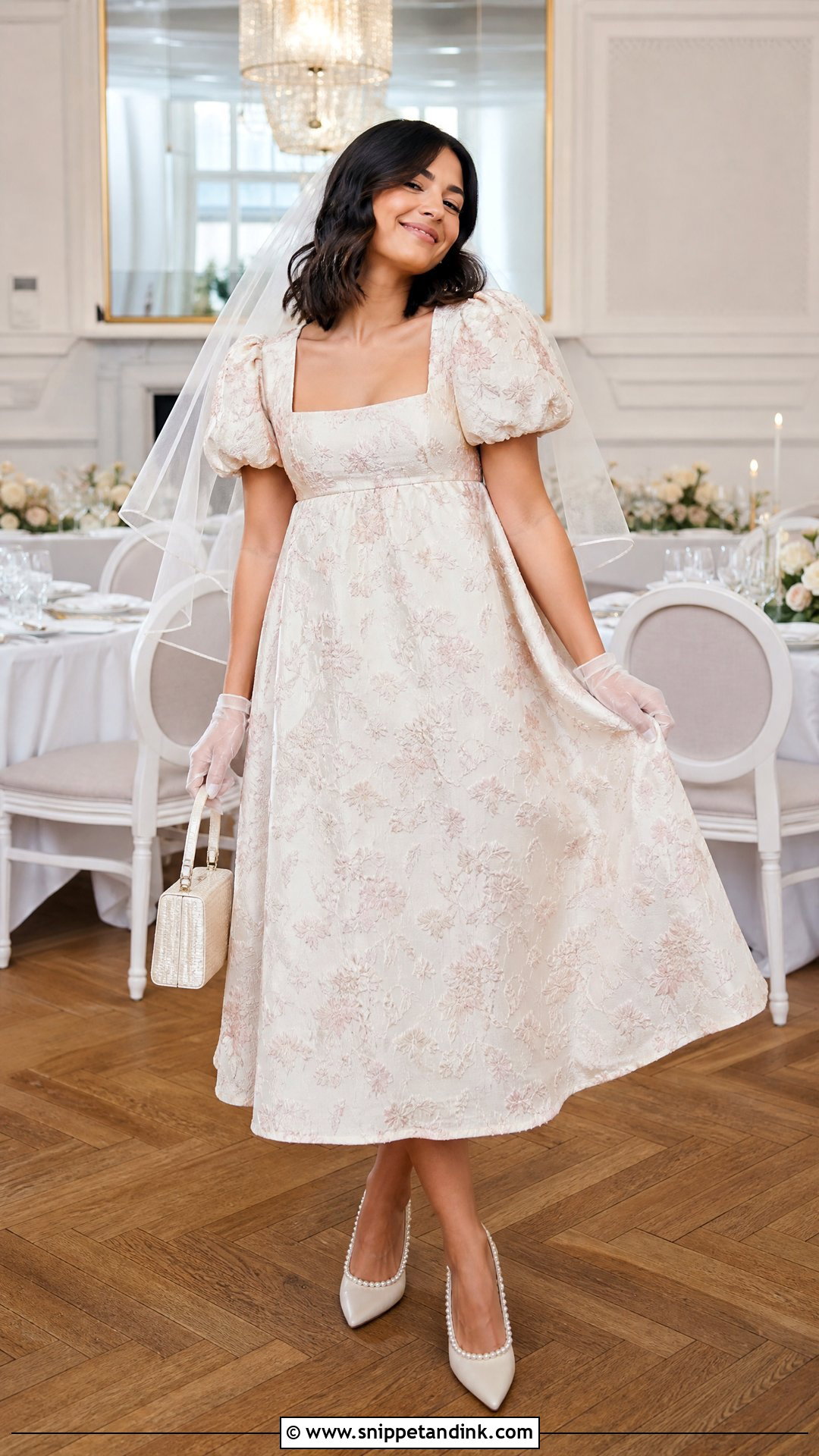 Penelope Featherington Tea Length Wedding Dress - Snippet and Ink - 20 Penelope Featherington Wedding Dress Ideas