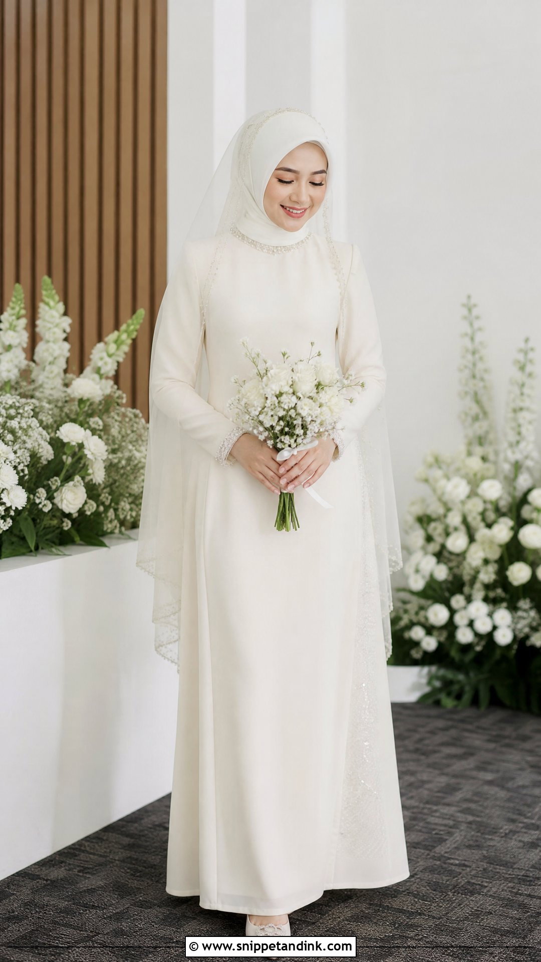 Pengantin Muslimah Akad Nikah Outfit - Snippet and Ink - 25 Pengantin Muslimah Ideas