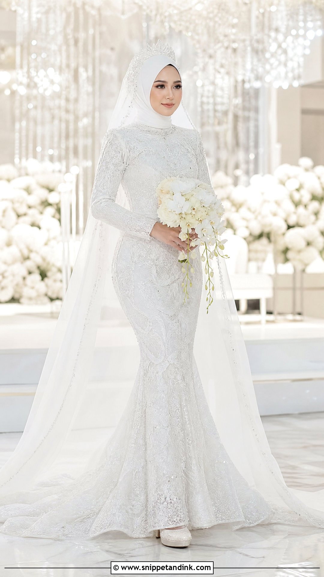 Pengantin Muslimah Mermaid Dress - Snippet and Ink - 25 Pengantin Muslimah Ideas