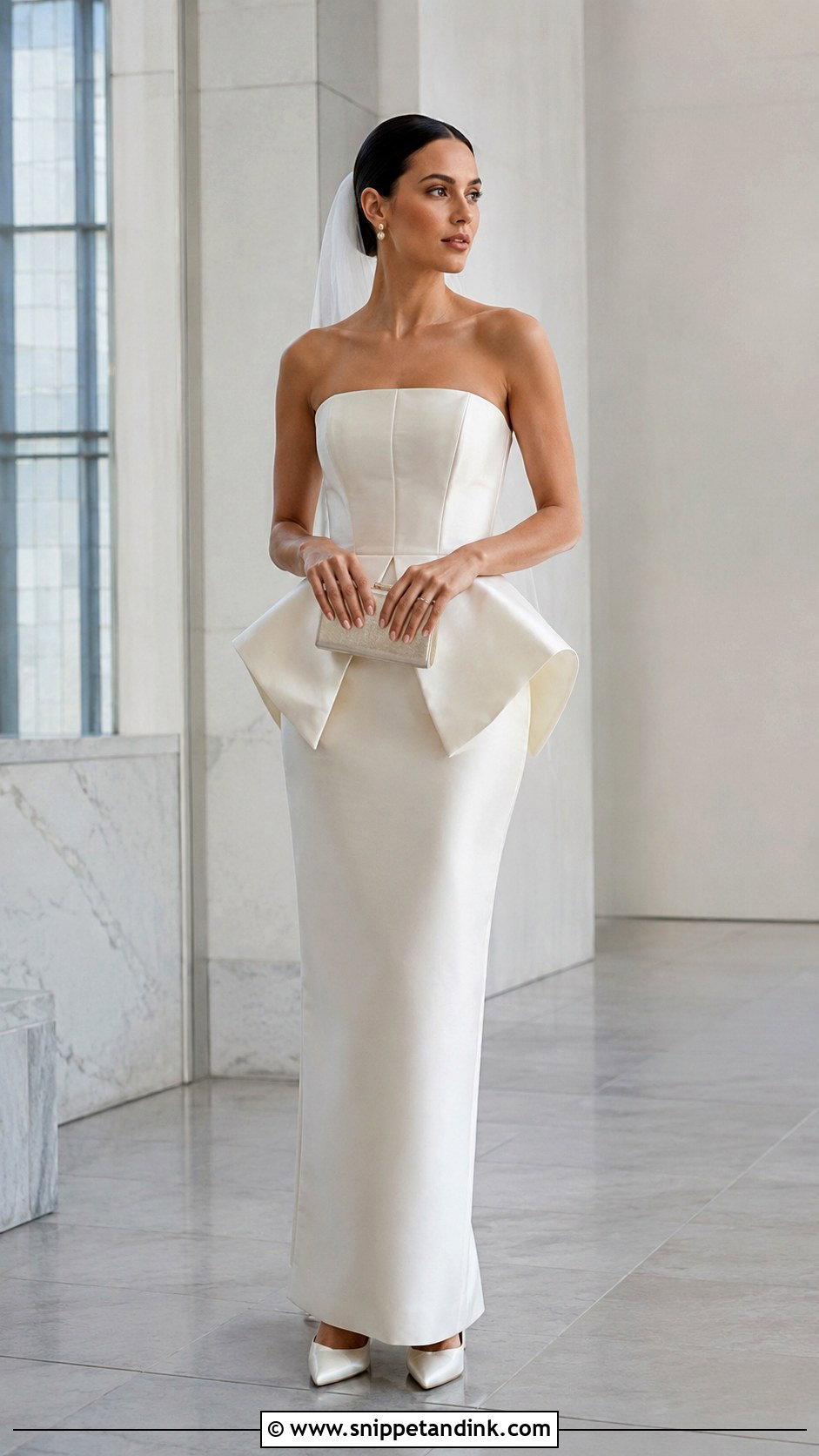 Peplum Architectural Wedding Dress - Snippet and Ink - 20 Architectural Wedding Dress Ideas