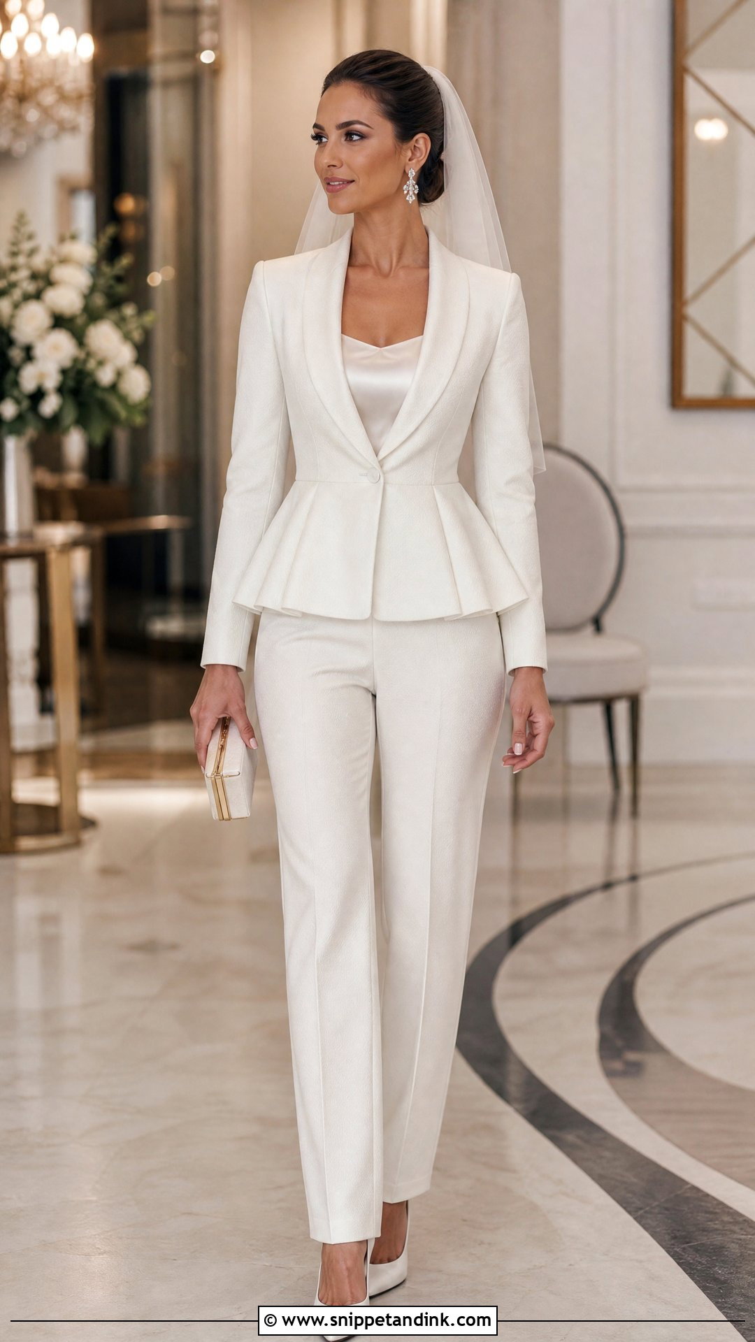 Peplum Blazer Marriage Suit - Snippet and Ink - 20 Suit for Marriage Ideas