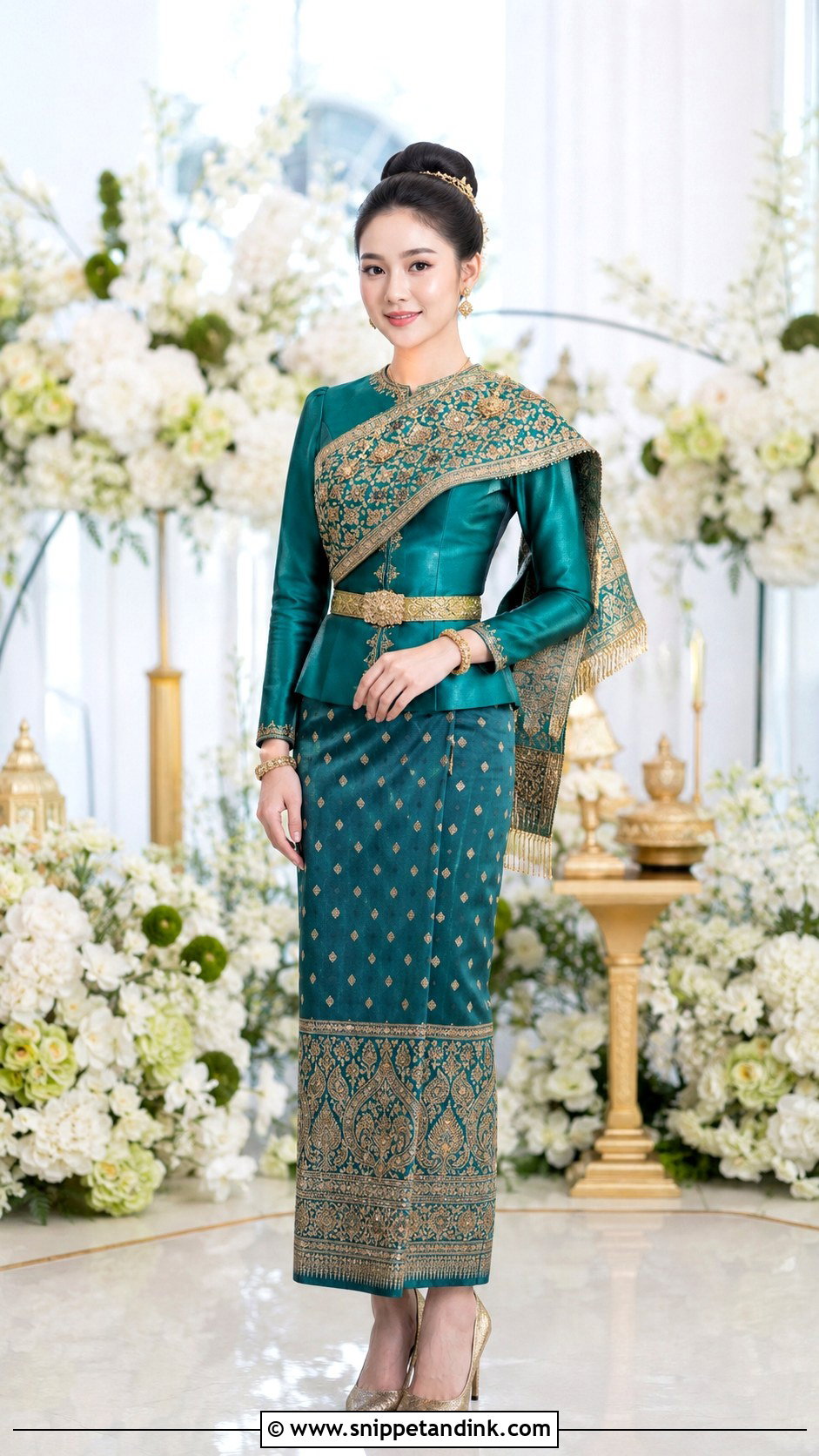 Peplum Blouse Lao Wedding Dress - Snippet and Ink - 20 Lao Wedding Dress Ideas
