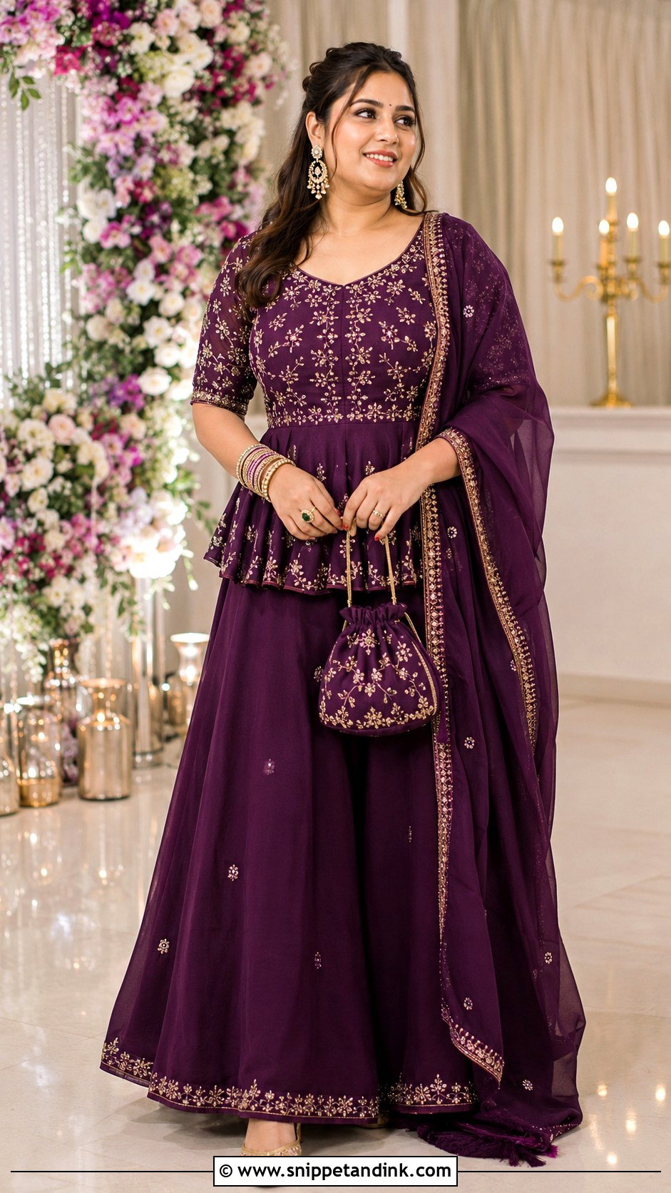 Peplum Blouse Lengha - Snippet and Ink - 20 Beautiful Lengha Ideas