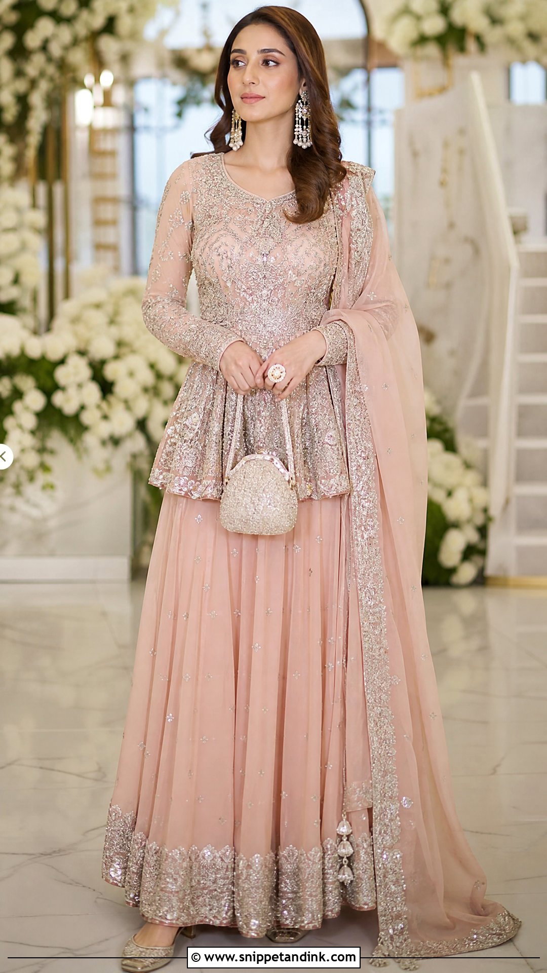 Peplum Blouse Wedding Lehenga - Snippet and Ink - 20 Lenghas for Wedding Ideas