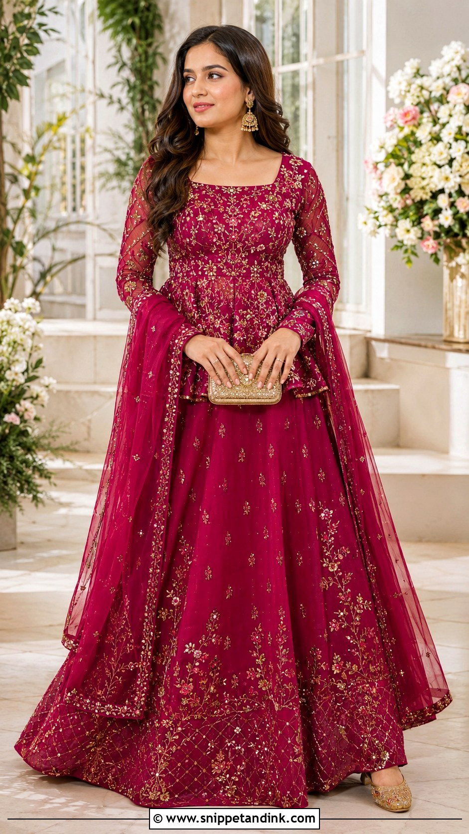 Peplum Bride Sister Lehenga - Snippet and Ink - 20 Lengha for Bride Sister Ideas