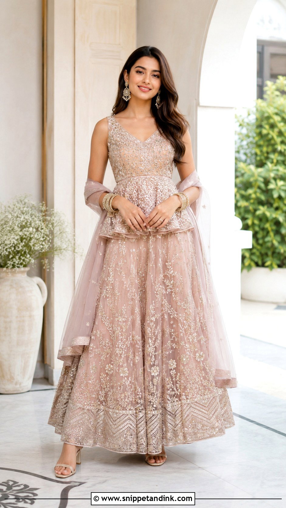 Peplum Crop Top And Skirt For Wedding - Snippet and Ink - 25 Skirt and Crop Top Indian Weddings Ideas