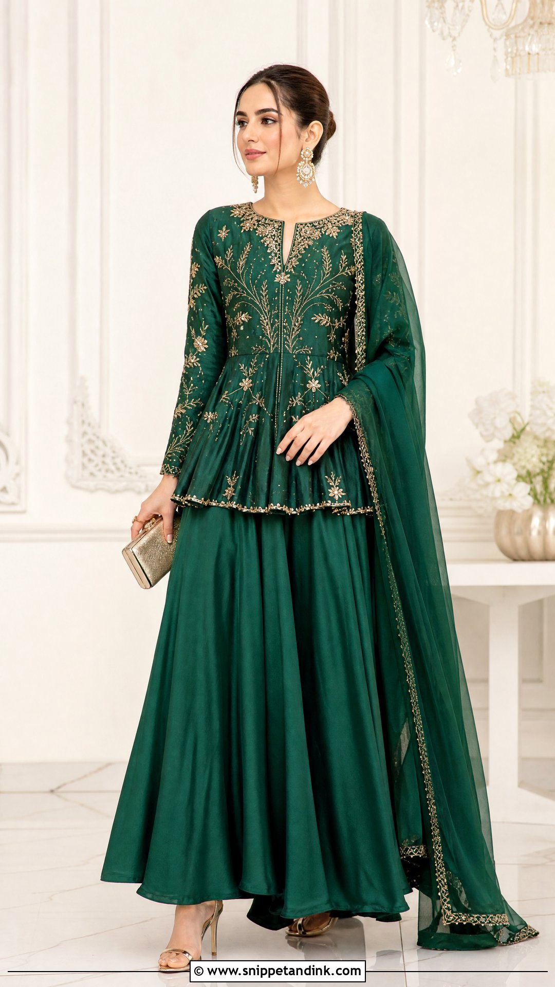 Peplum Frock For Wedding - Snippet and Ink - 25 Frock Designs for Women Wedding