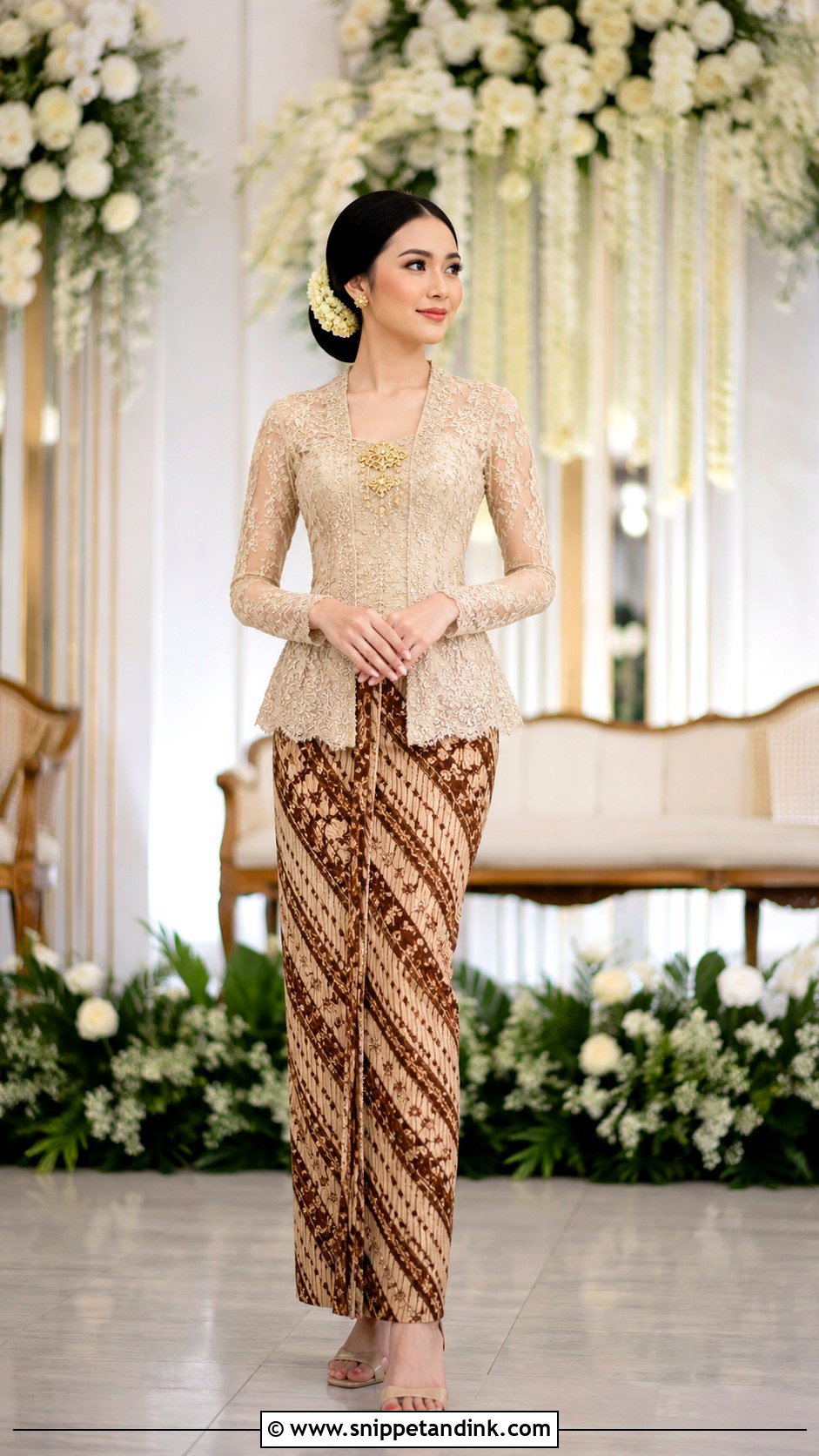 Peplum Javanese Wedding Kebaya - Snippet and Ink - 20 Javanese Wedding Outfit Ideas