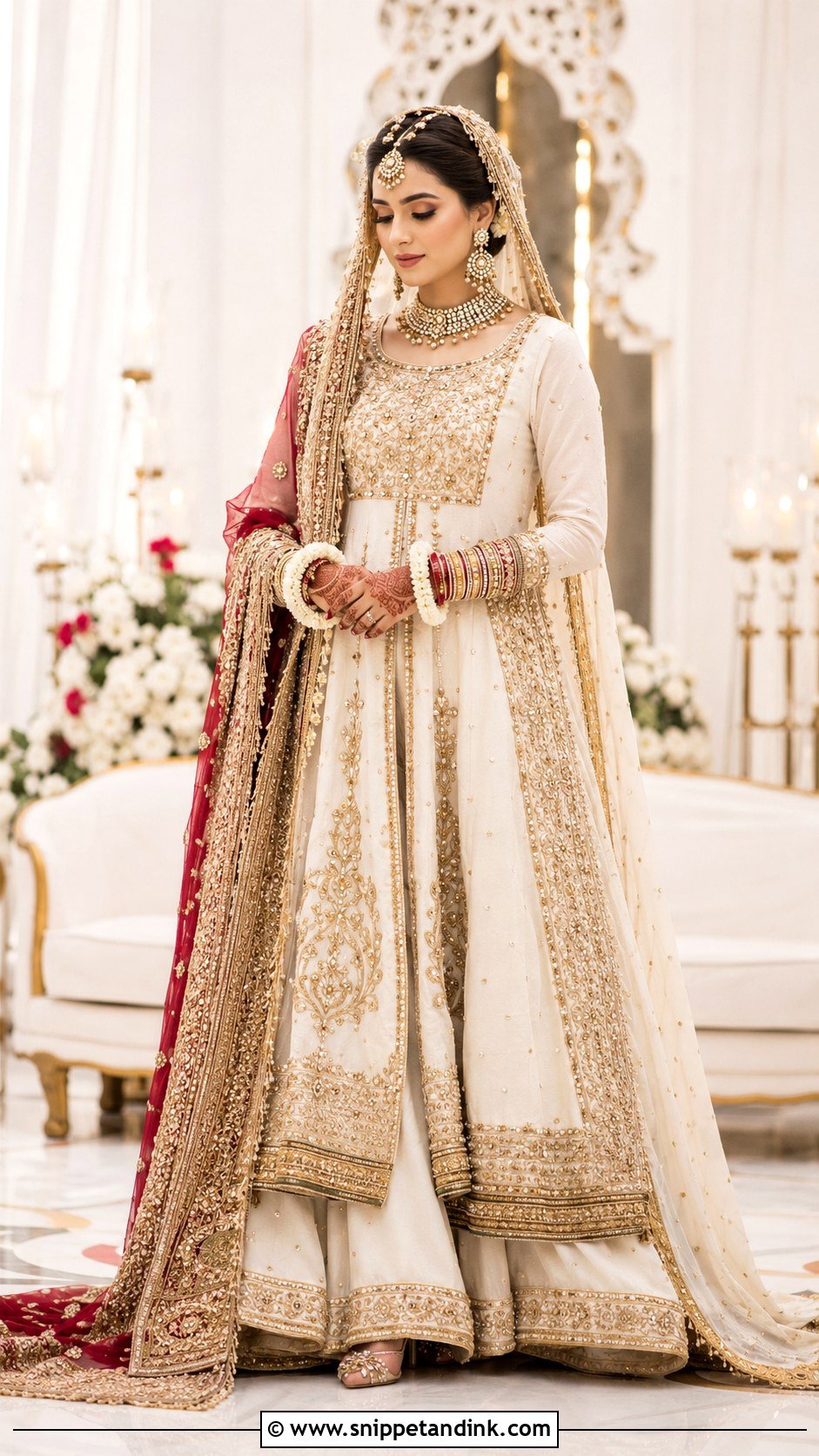 Peplum Lehenga Baraat Dress - Snippet and Ink - 25 Baraat Dress Pakistani Bridal Wear Ideas