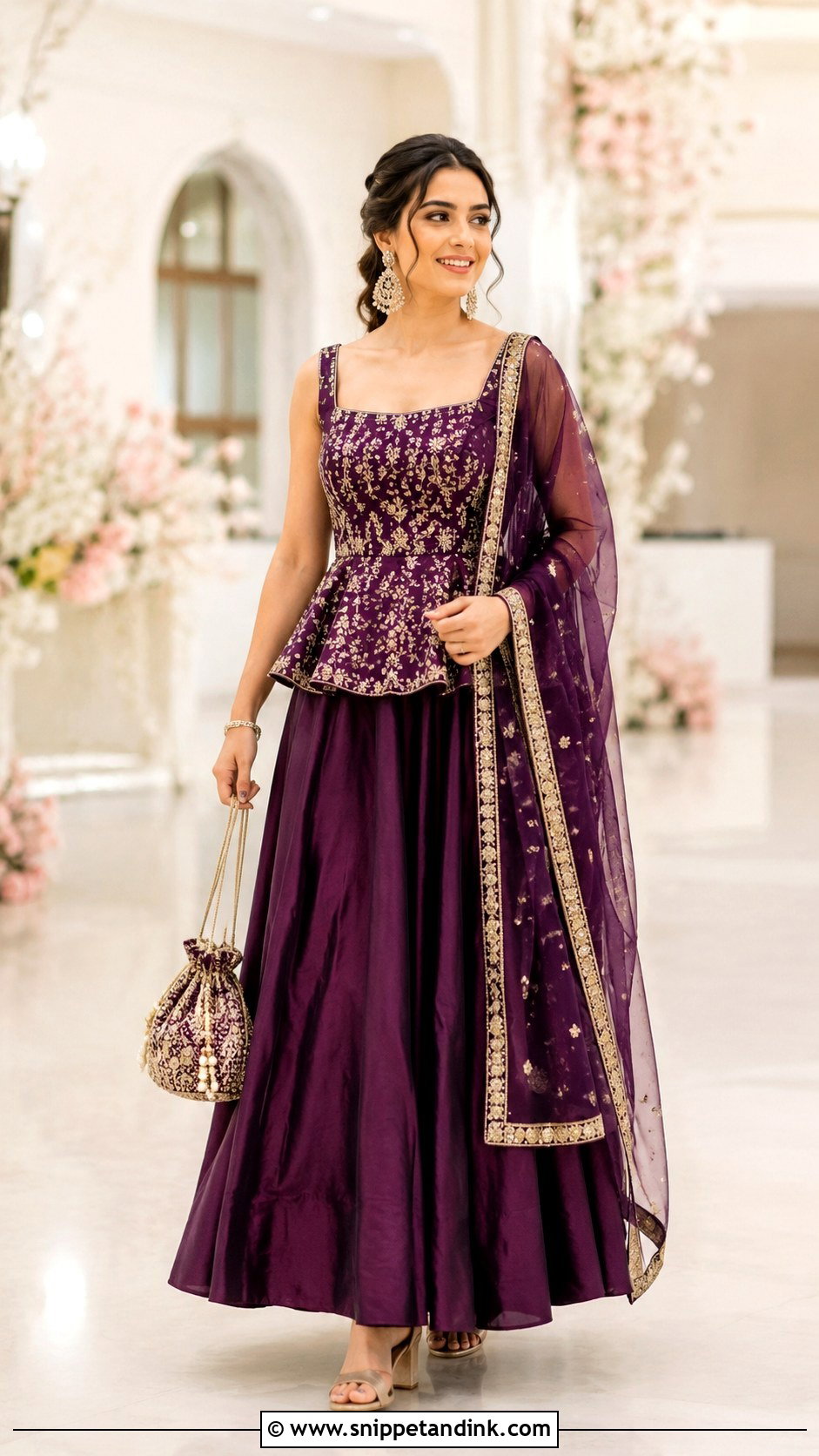 Peplum Lehenga Choli - Snippet and Ink - 20 Wedding Choli Ideas