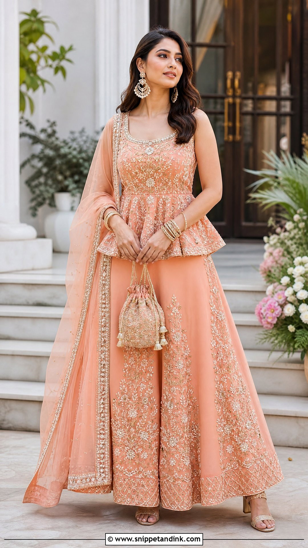 Peplum Lehenga Dress - Snippet and Ink - 25 Latest Indian Style Wedding Dresses