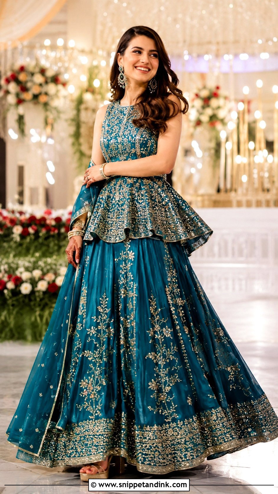 Peplum Lehenga For Bride Sister - Snippet and Ink - 25 Indian Wedding Outfits for Brides Sister