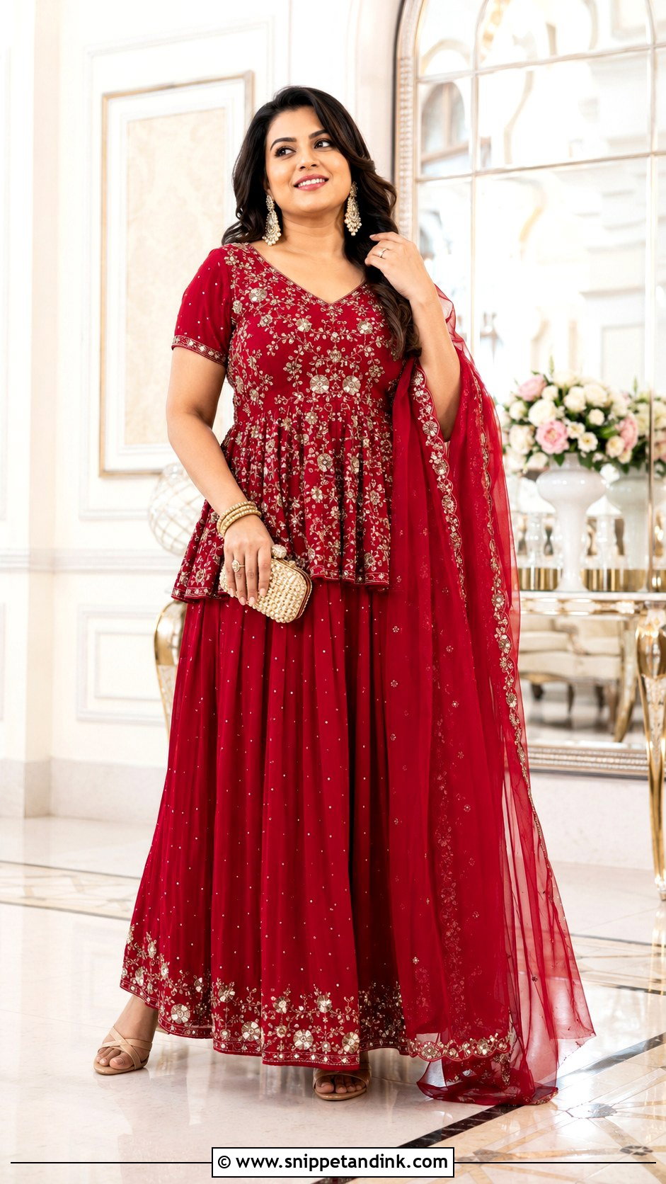 Peplum Lehenga Set - Snippet and Ink - 20 Indian Wedding Dress Styles