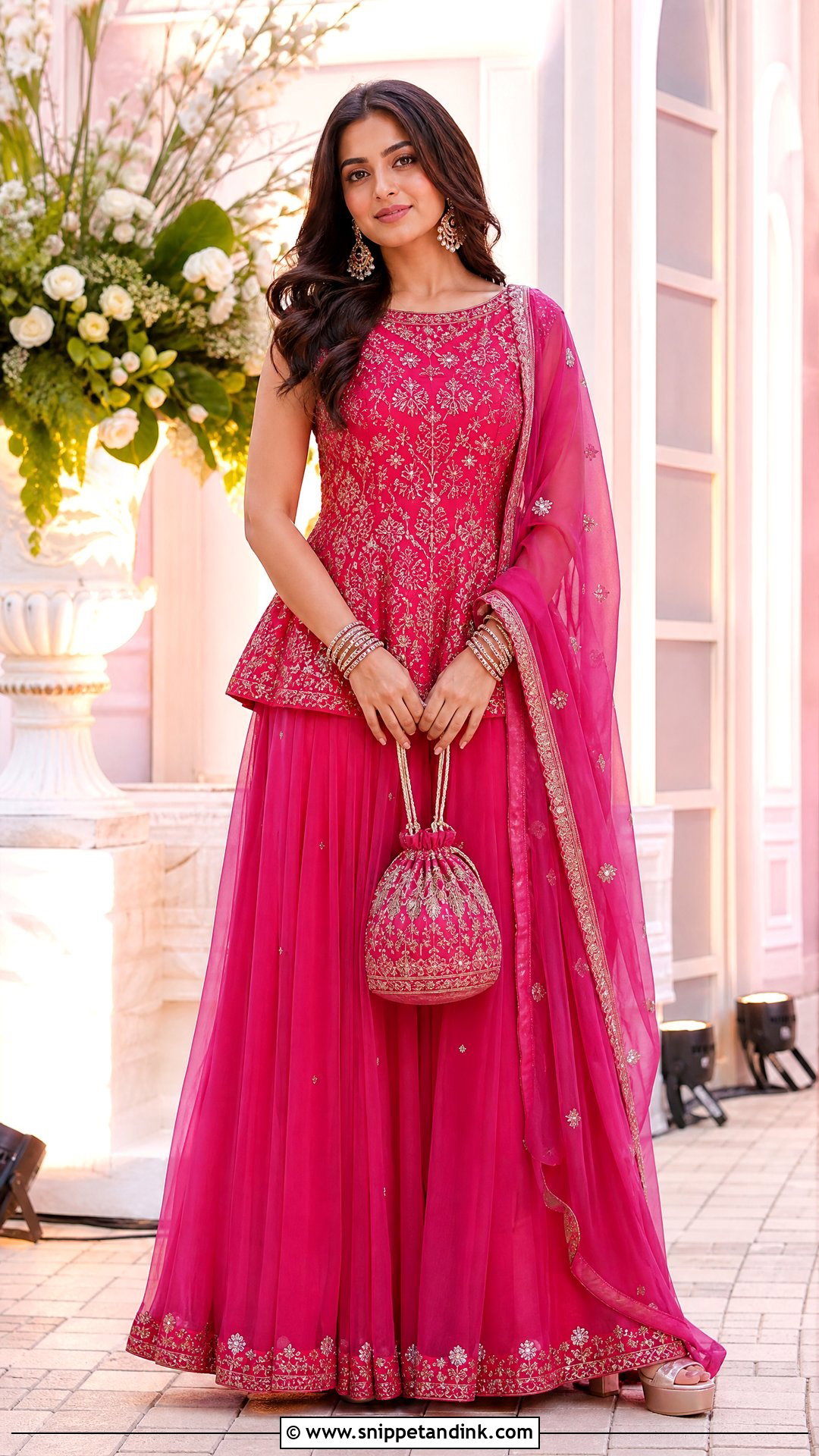 Peplum Lehenga for Indian Marriage - Snippet and Ink - 20 Indian Marriage Dress Ideas