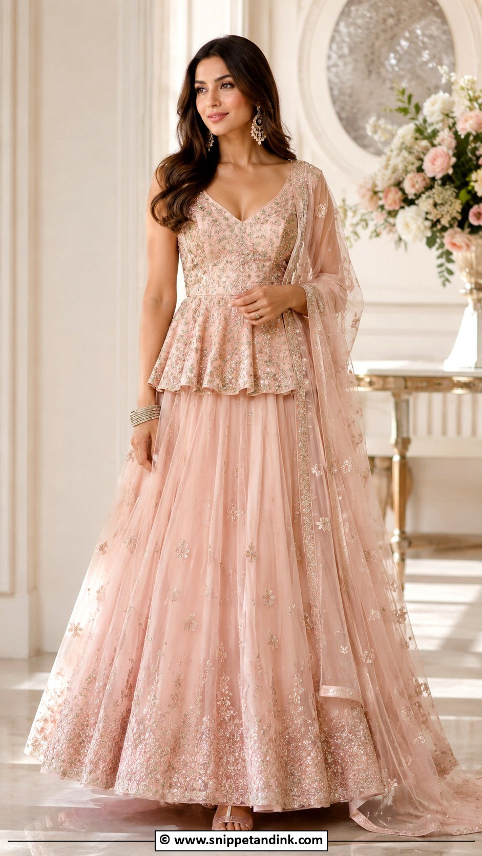 Peplum Lehenga - Snippet and Ink - 30 Desi Wedding Outfits