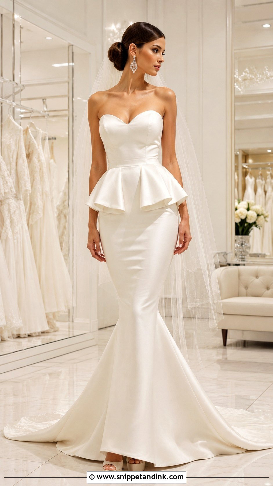 Peplum Mermaid Wedding Dress - Snippet and Ink - 20 2010s Wedding Dress Ideas