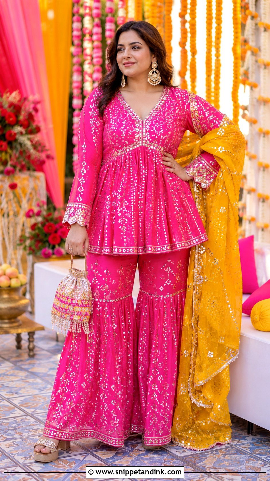Peplum Sharara Carnival Outfit - Snippet and Ink - 20 Carnival Outfit Ideas Indian Wedding