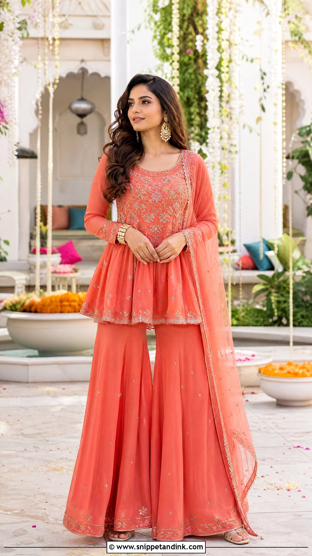 Peplum Sharara For Sister Wedding - Snippet and Ink - 25 Wedding Wear for Sister Ideas