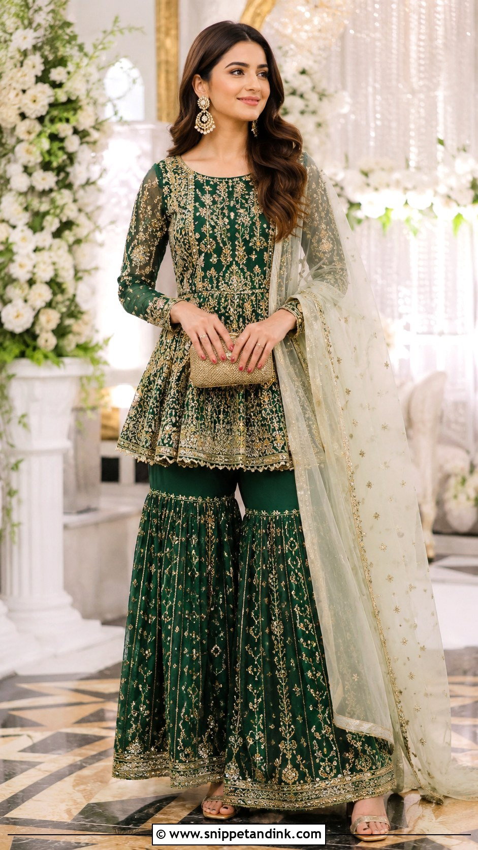 Peplum Sharara For Wedding - Snippet and Ink - 25 Trending Indian Outfits for Wedding