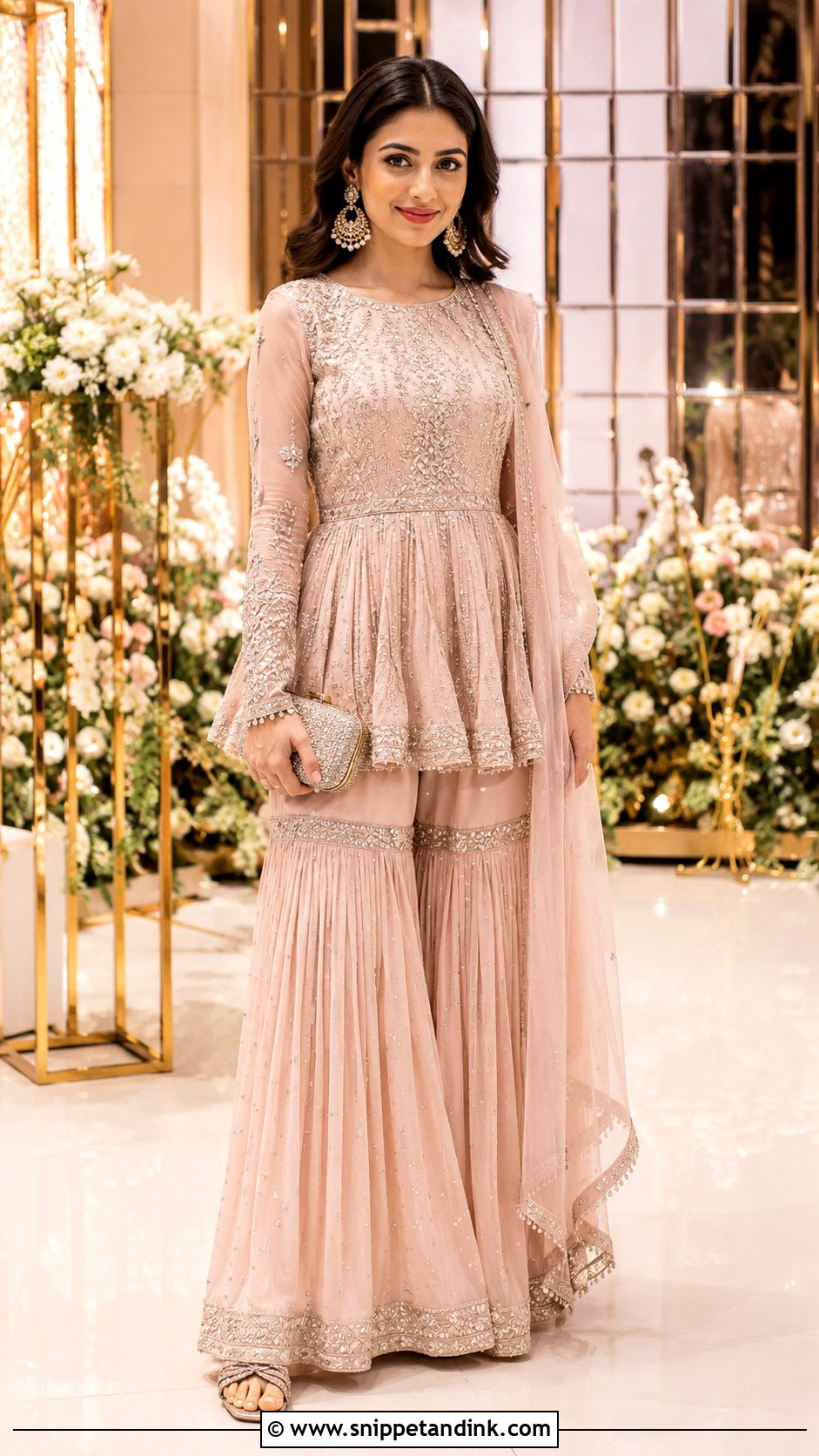 Peplum Sharara For Wedding - Snippet and Ink - 25 Indian Weddings Shadi Outfits
