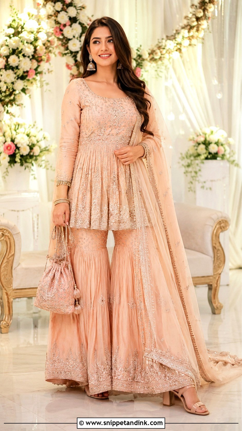 Peplum Sharara Outfit - Snippet and Ink - 25 Latest Indian Wedding Outfits for Women