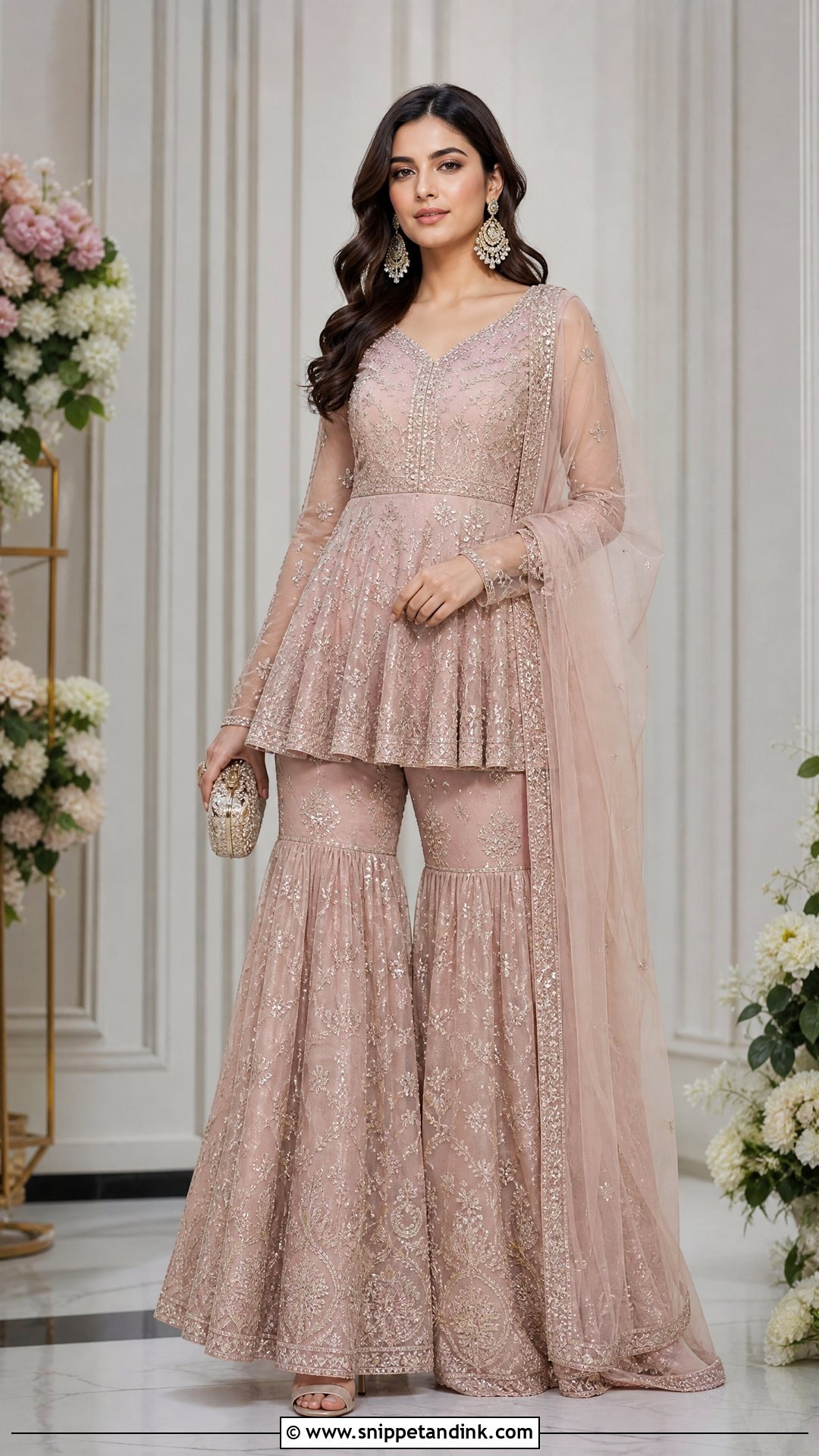 Peplum Sharara Suit - Snippet and Ink - 25 Heavy Sharara Suits for Wedding