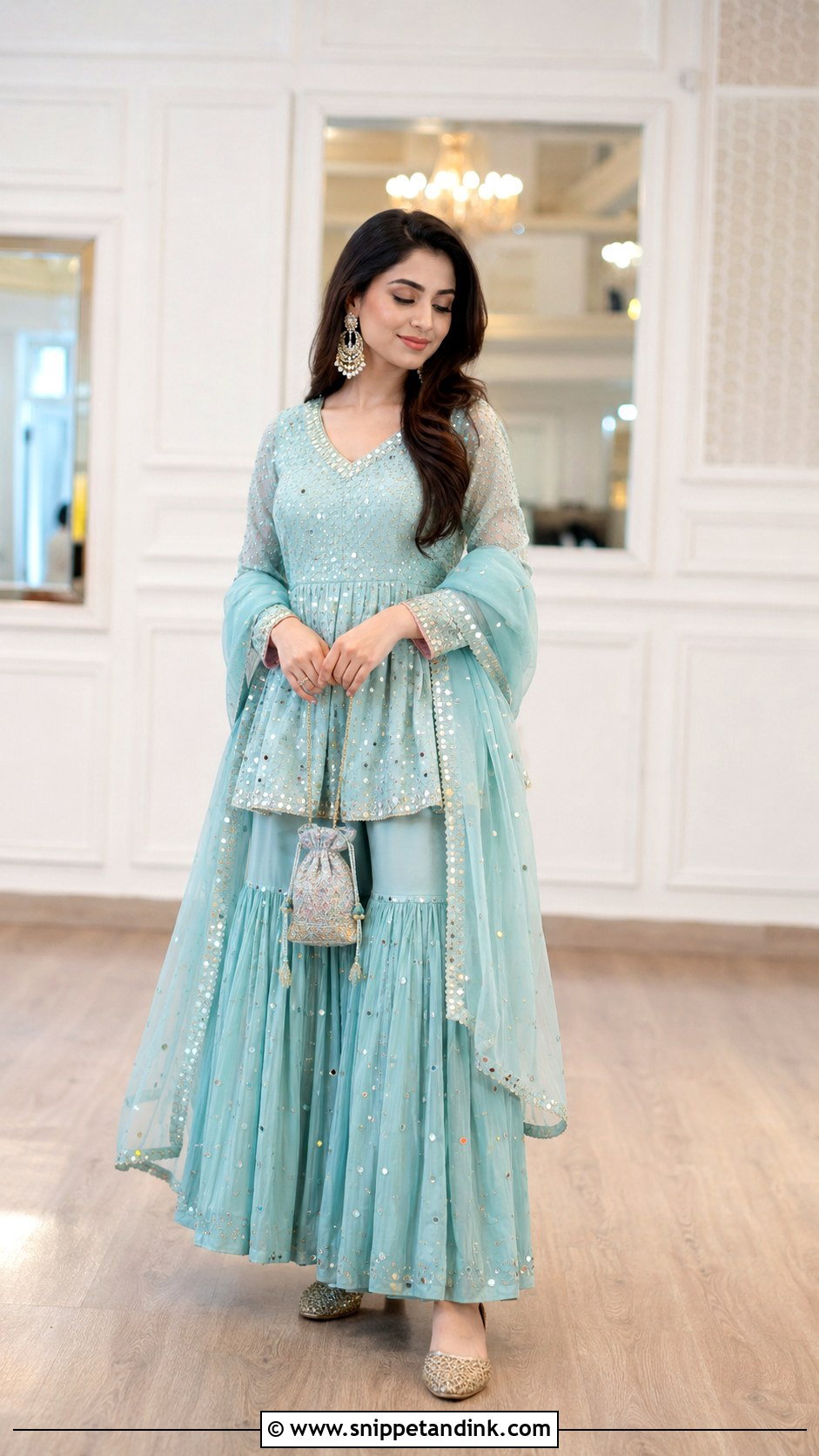 Peplum Top And Sharara Prewedding Outfit - Snippet and Ink - 20 Casual Indian Prewedding Outfit Ideas
