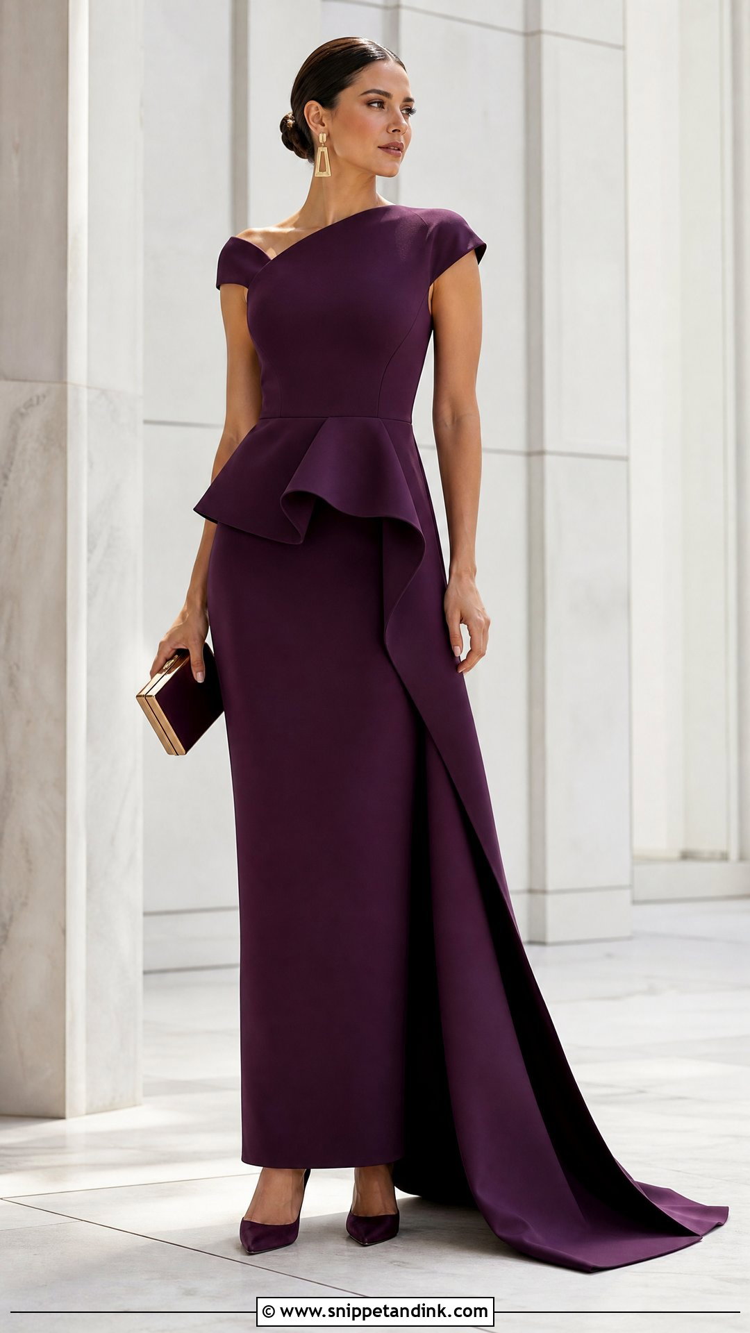 Peplum Trail Gown - Snippet and Ink - 20 Trail Gown Ideas