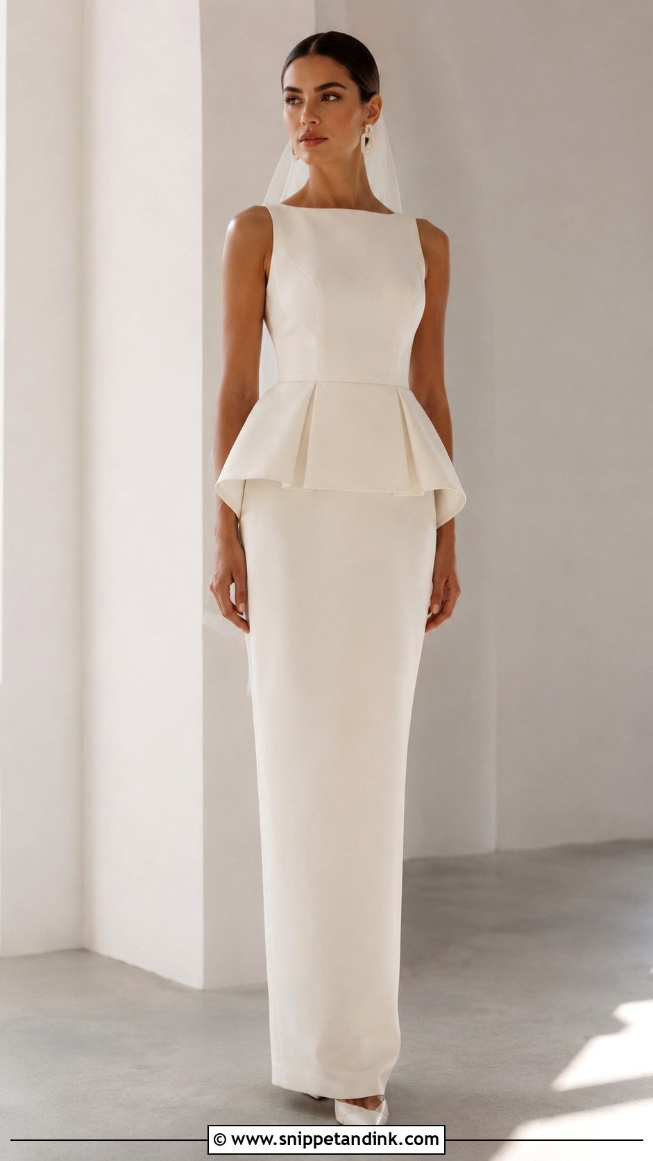 Peplum Wedding Dress - Snippet and Ink - 20 Wedding Dress Silhouette Ideas