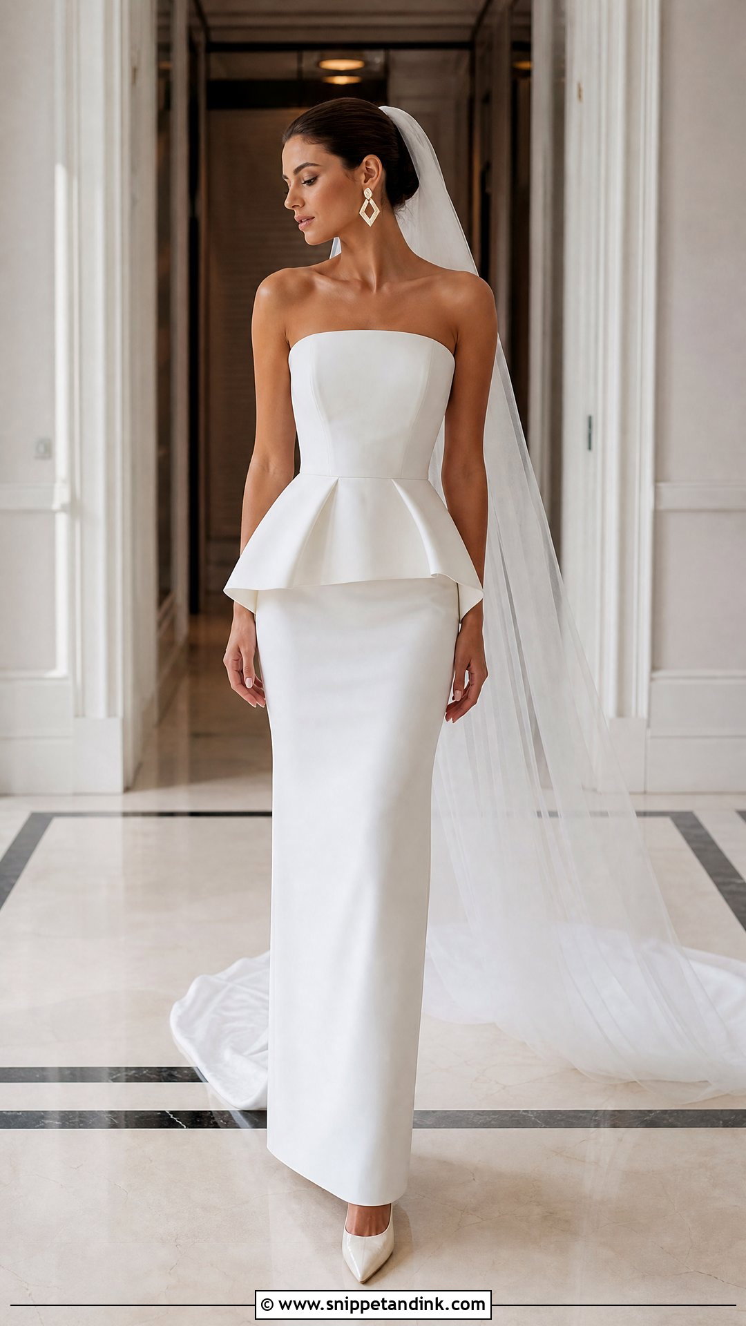 Peplum Wedding Dress - Snippet and Ink - 25 High Fashion Wedding Dress Ideas