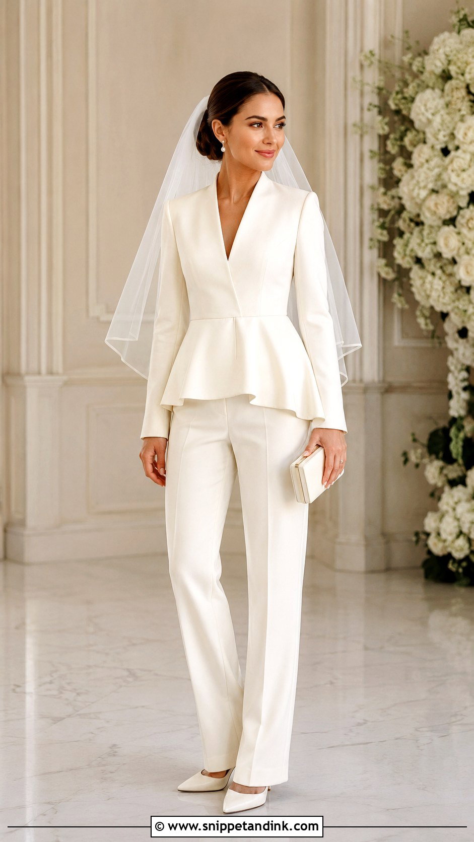 Peplum Wedding Dress Pantsuit - Snippet and Ink - 20 Wedding Dress Pantsuit Ideas