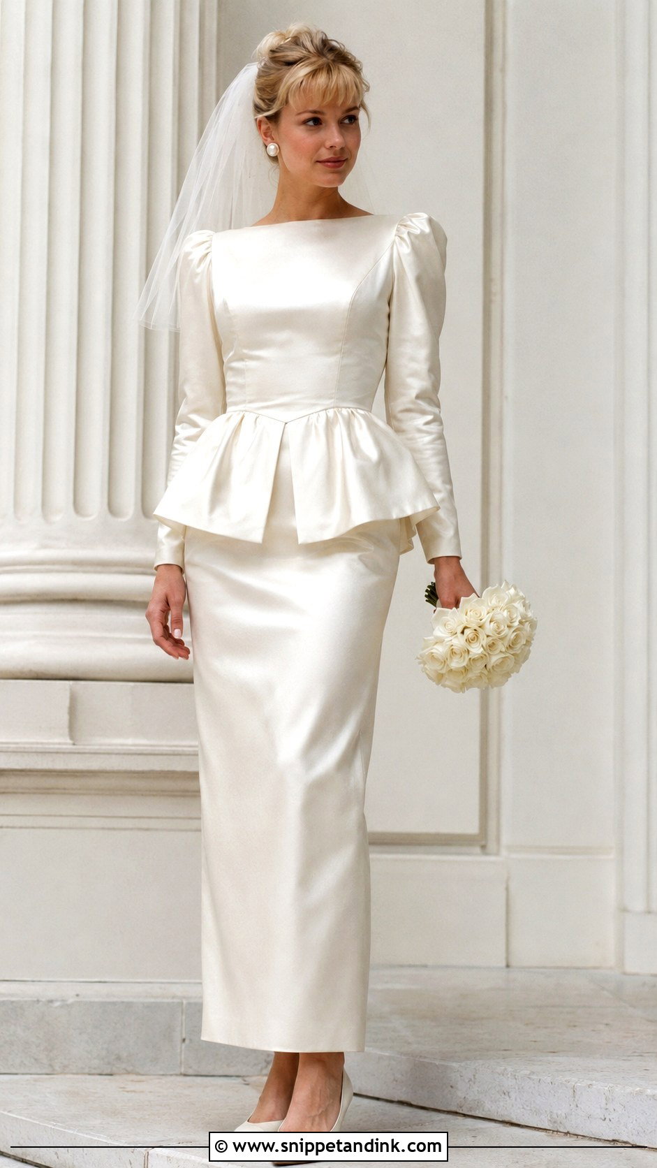 Peplum Wedding Dress - Snippet and Ink - 20 1990 Wedding Dress Ideas
