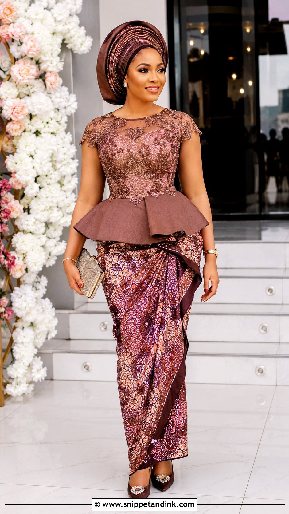 Peplum Wrapper Gown - Snippet and Ink - 20 Wrapper Gown Ideas