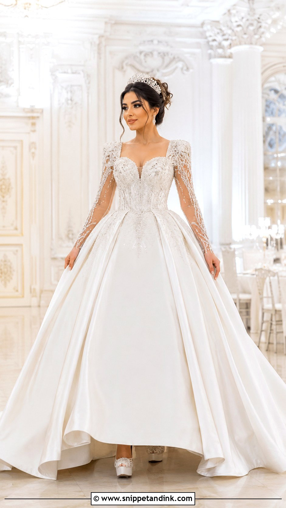 Persian Wedding Dress With A Ball Gown Skirt - Snippet and Ink - 25 Persian Wedding Dress Ideas