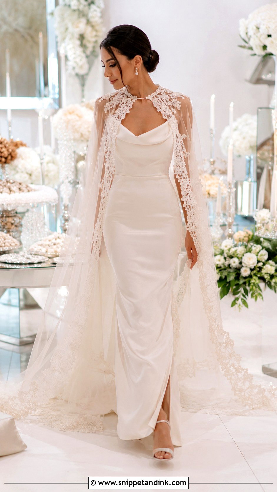 Persian Wedding Dress With A Bridal Cape - Snippet and Ink - 25 Persian Wedding Dress Ideas